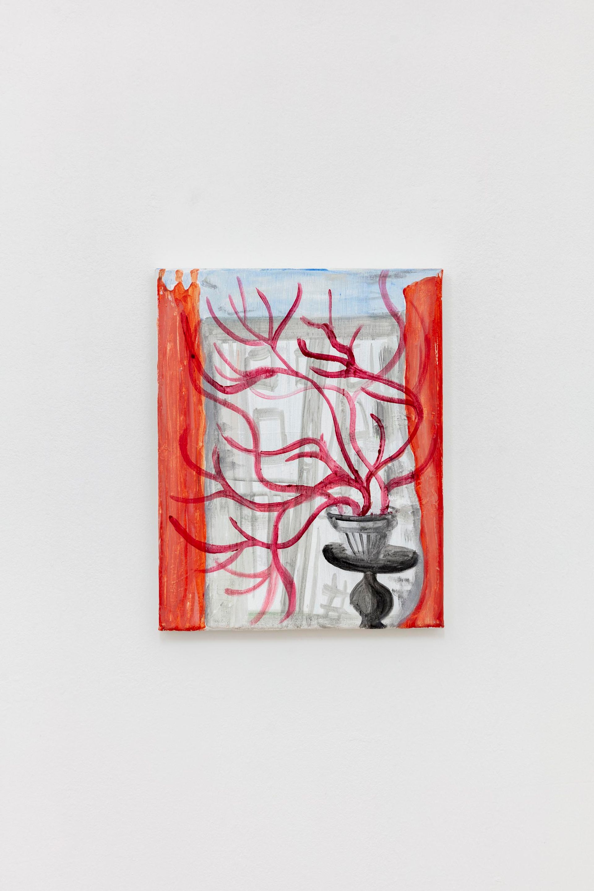 Anna McCarthy, “Westend Plant”, 2021, acrylic on canvas, 30 × 24cm  