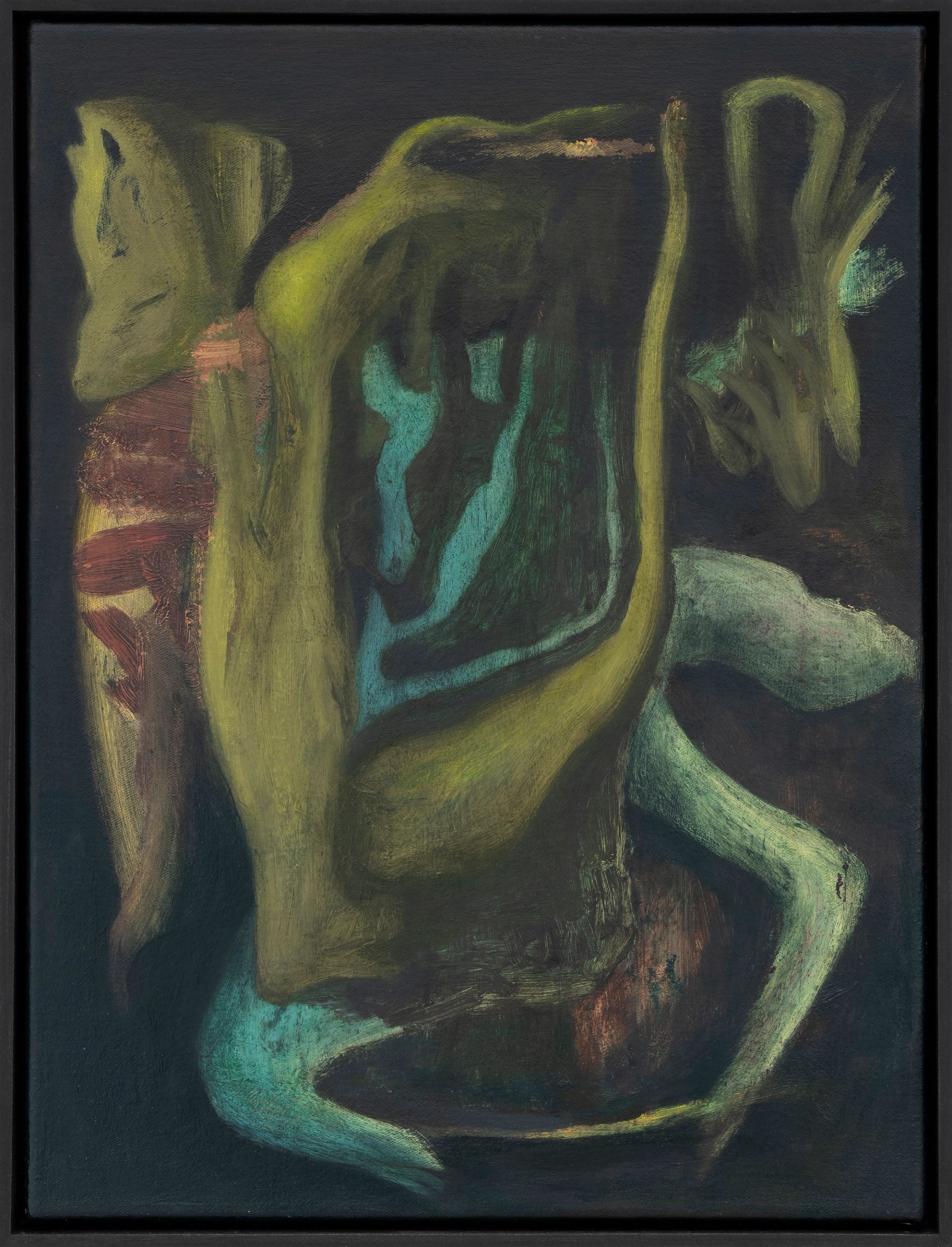 Veronika Hilger, Untitled, 2025, oil on canvas in wooden frame, 40 × 30 cm (VH/M 202)