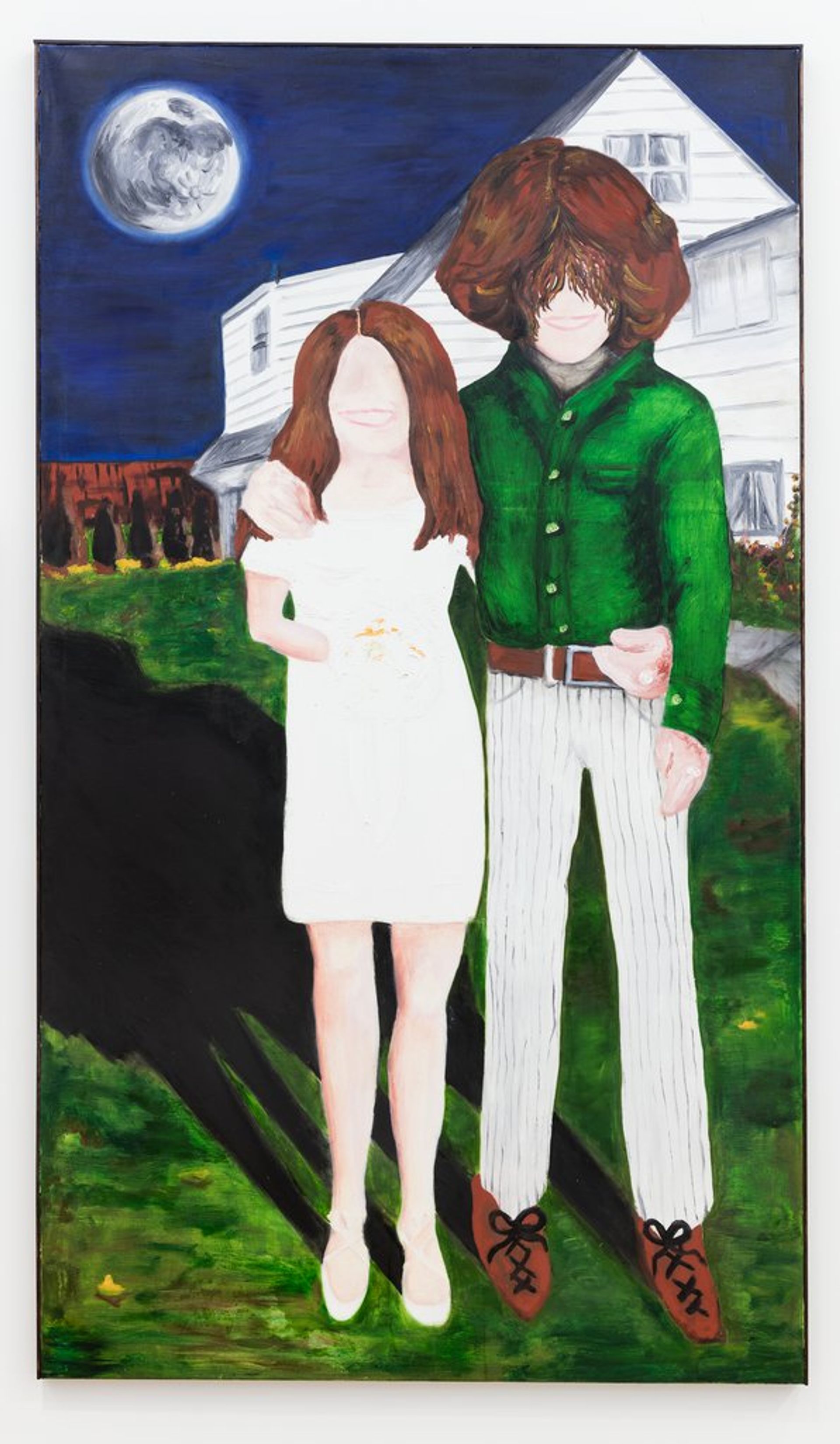 Anna McCarthy, Fred and Toody '67, 2018, oil on canvas, 212 x 121 cm