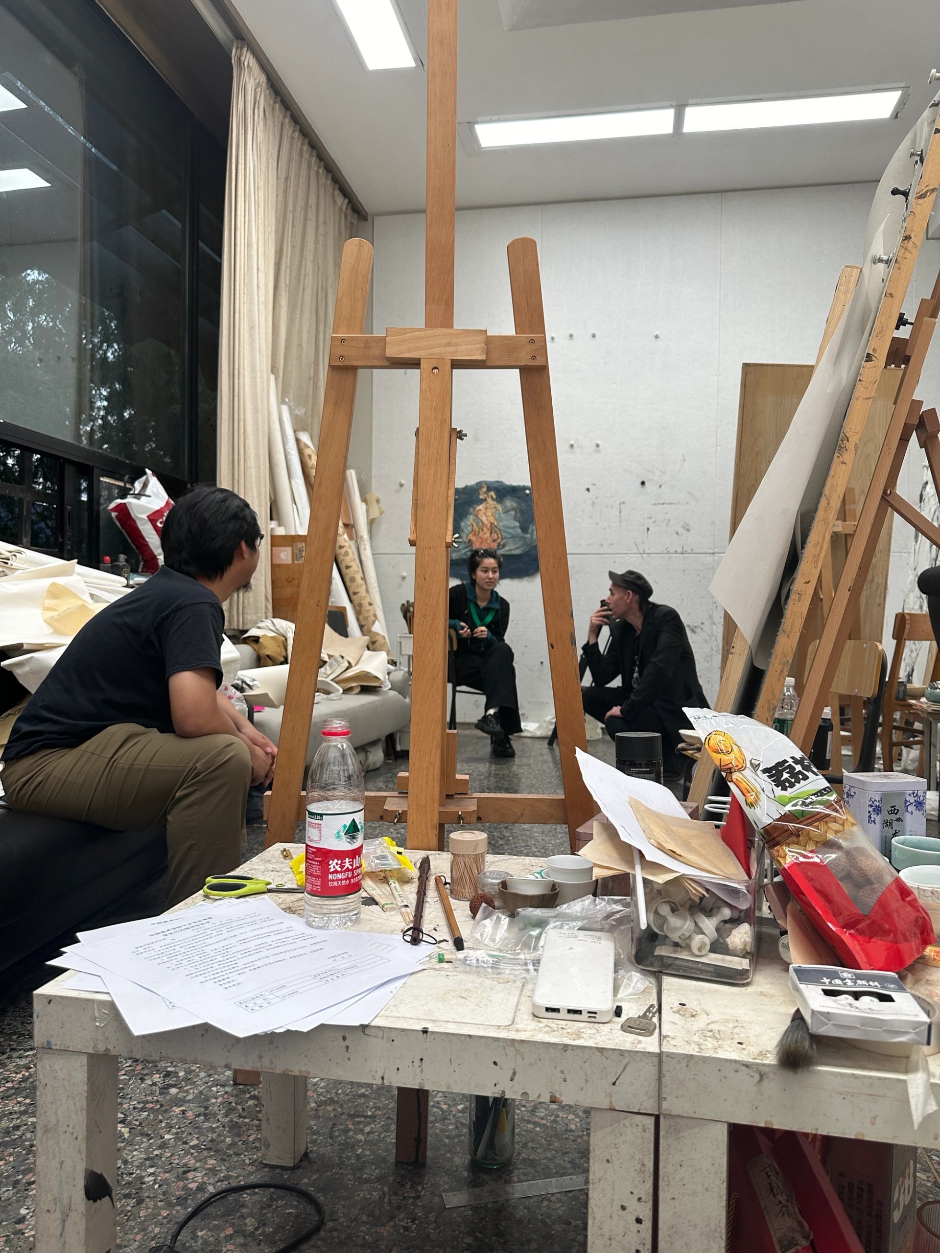 Studio visit of artist Shi Rongrong, China Academy of Art, Hangzhou, 2024