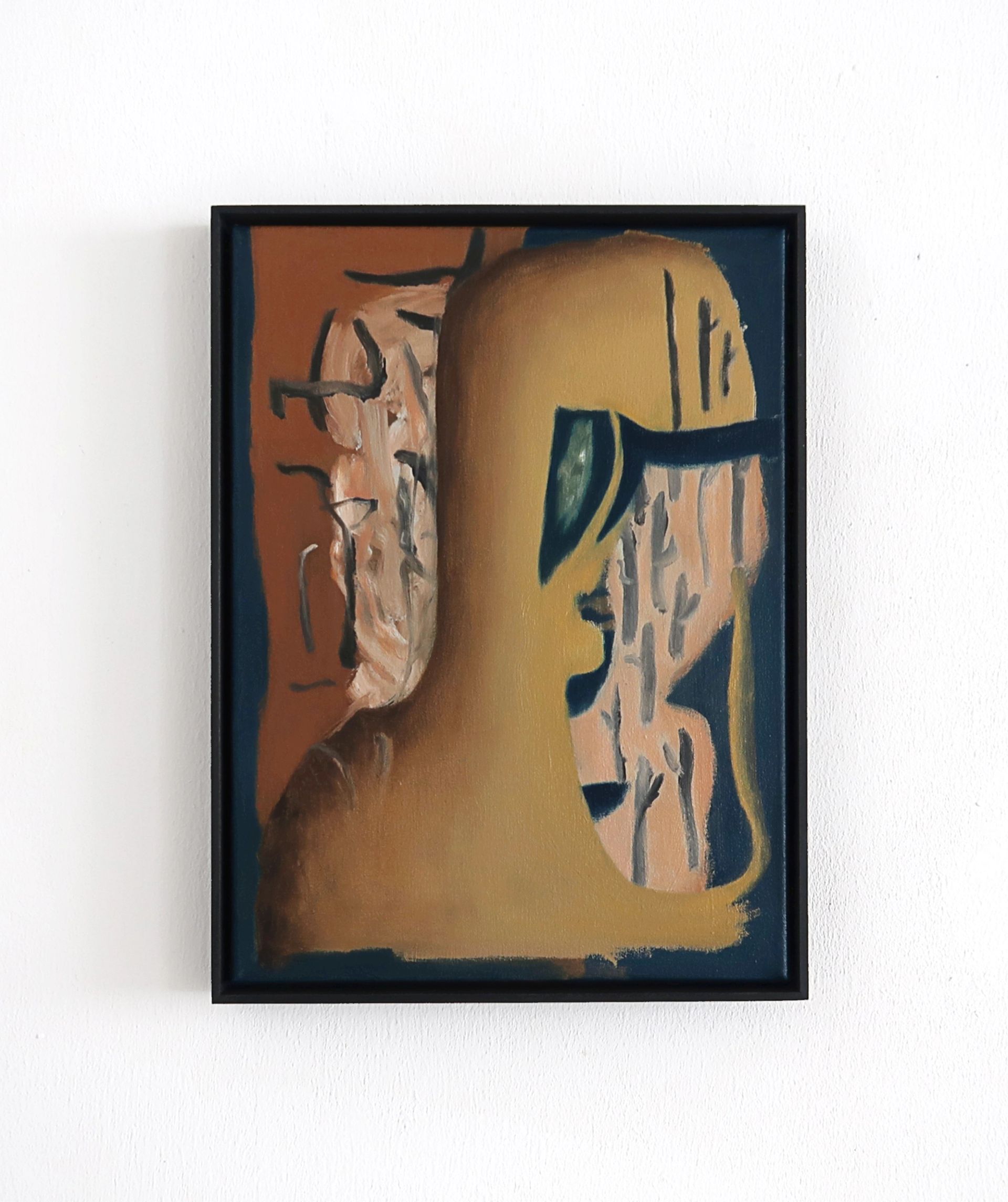 Veronika Hilger, Untitled, 2025, oil on canvas in wooden frame, 40 × 30 cm (VH/M 204)