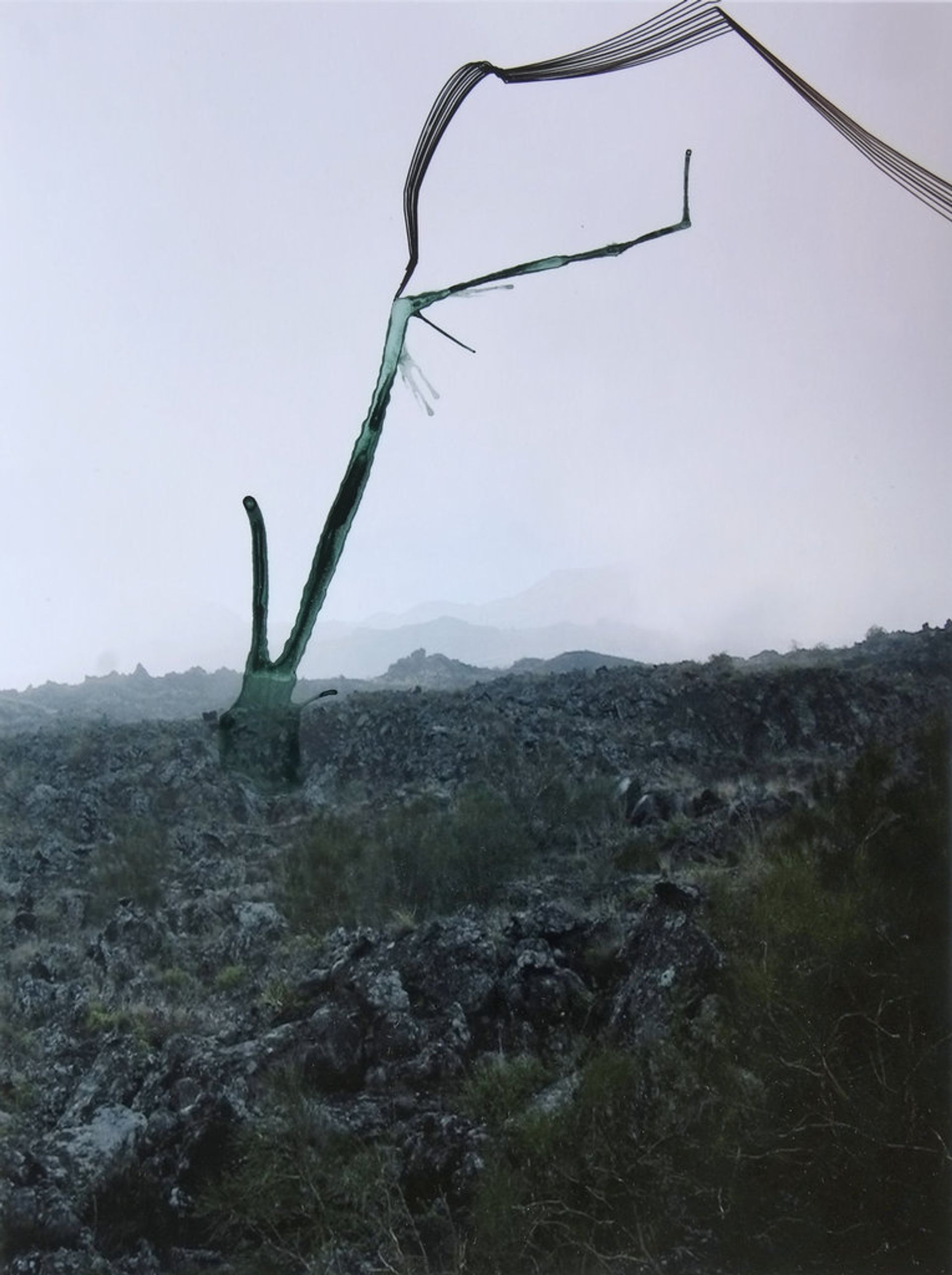Anna Vogel, Yet Untitled, 2017, ink on pigment print, 22 × 17 cm