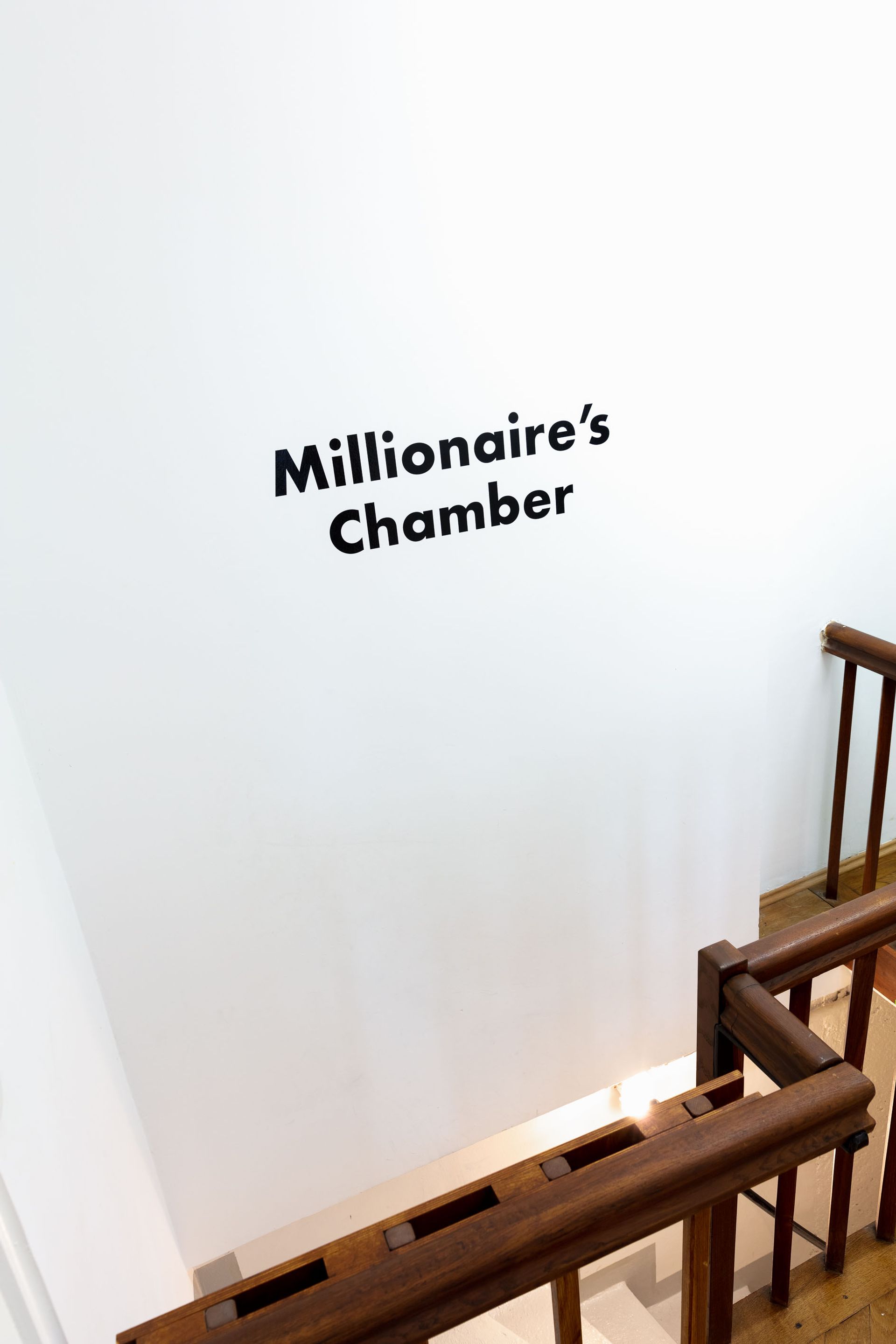 Exhibition view: “Millionaire’s Chamber”  A 1-year project by Thomas Geiger, photo: Sebastian Kissel