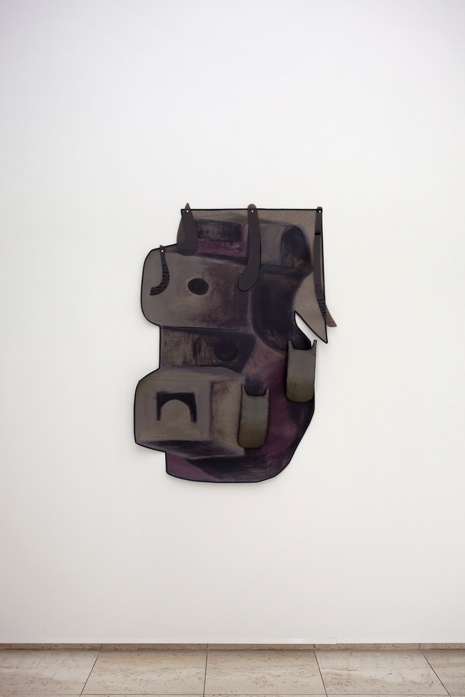 Ana Navas, Waist Pad (after Moore), 2018, pvc, acrylic, fabric, foam, plastic, 140 × 100 cm, photo: Otto Polman