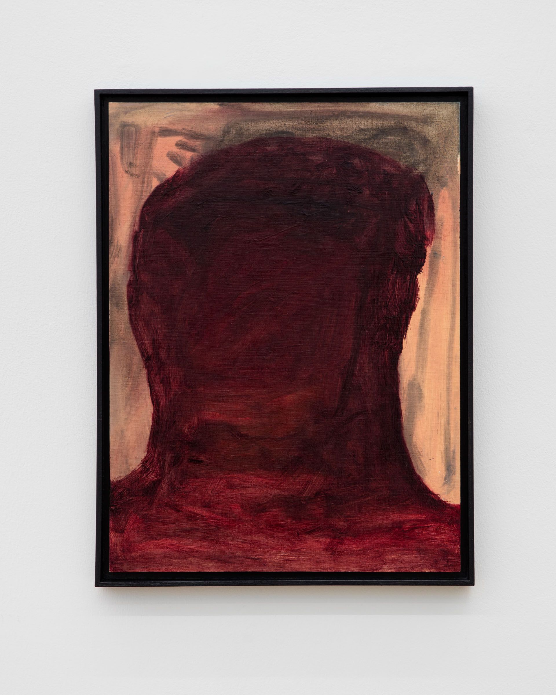 Veronika Hilger, Untitled, 2019, oil on paper on MDF in artists frame, 39,6 × 29,6 cm