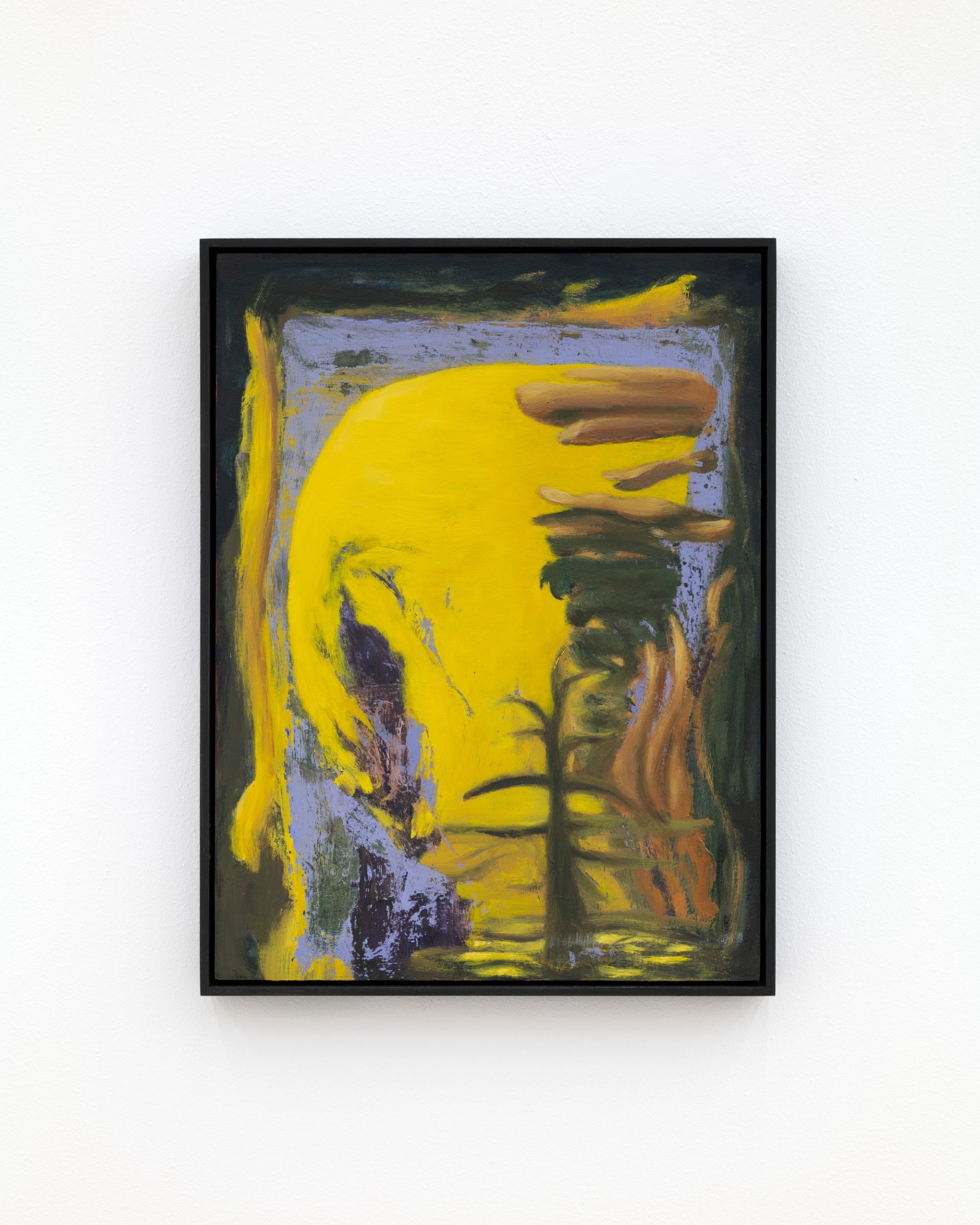 Veronika Hilger, Untitled, 2025, oil on HDF in wooden frame, 40 × 30 cm (M 206)