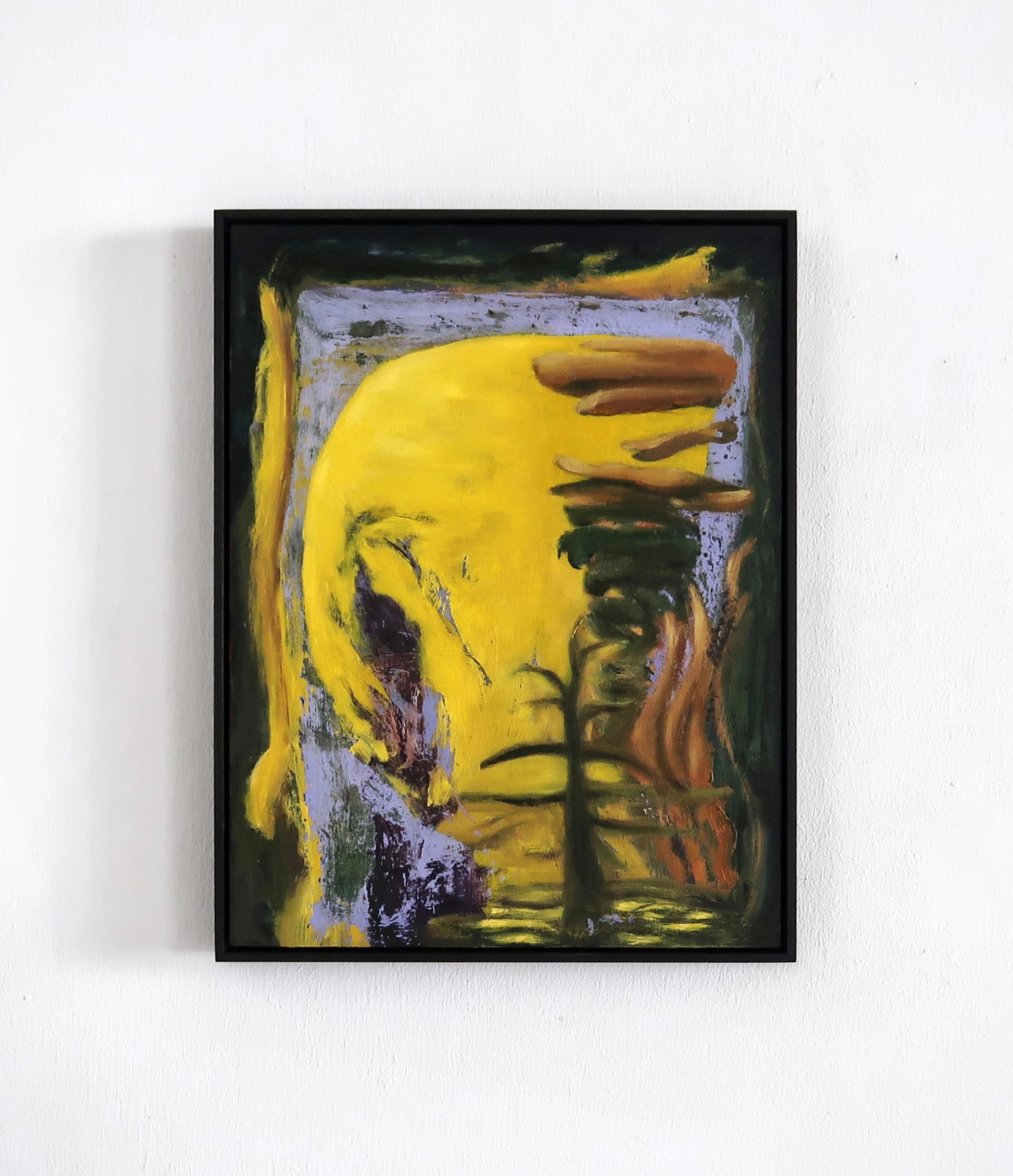 Veronika Hilger, Untitled, 2025, Oil on HDF in wooden frame, 40 × 30 cm (VH/M 206)