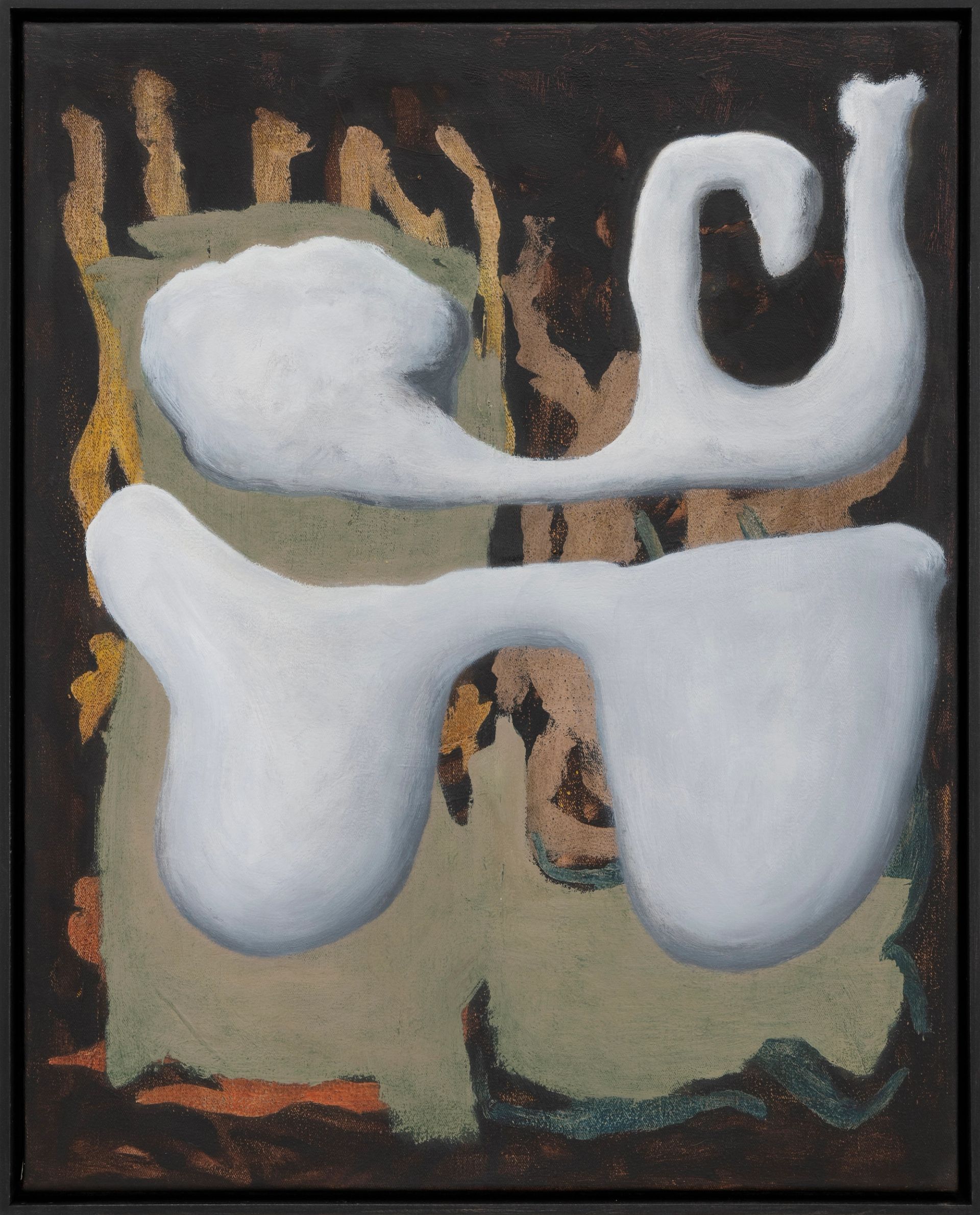 Veronika Hilger, Untitled, 2025, oil on canvas in wooden frame, 50 × 40 cm (VH/M 201)
