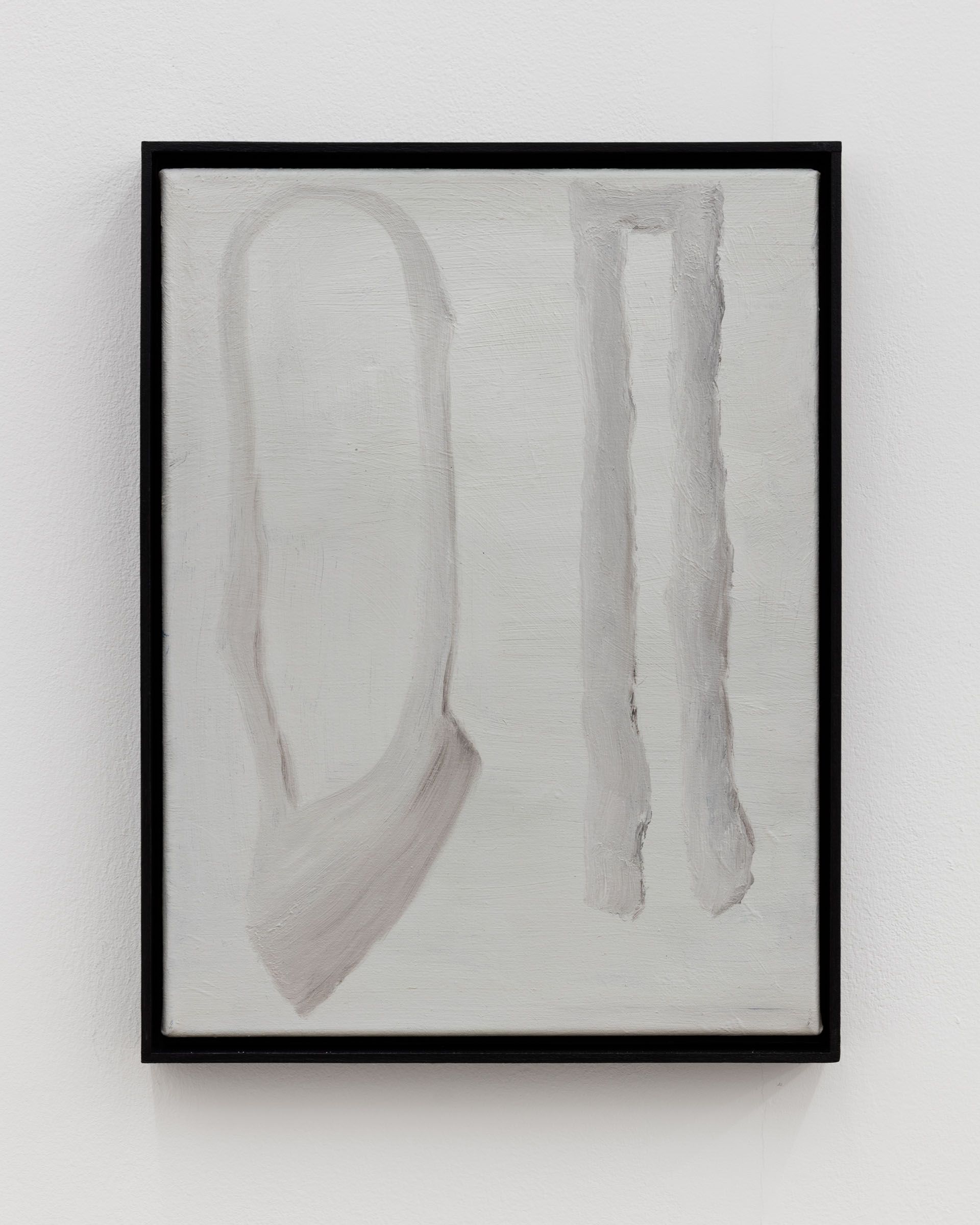 Veronika Hilger, Untitled, 2018, oil on paper on MDF in artists frame, 39,8 × 29,7 cm