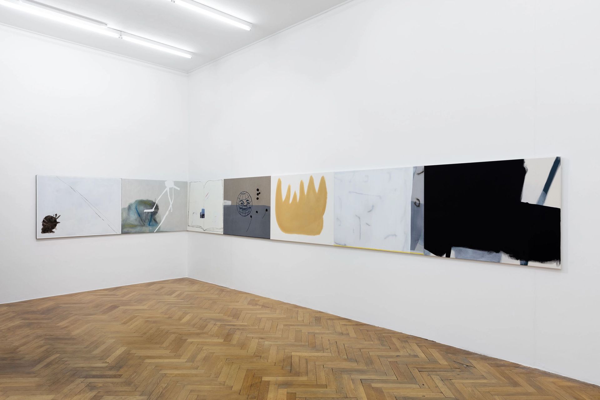 Exhibition View: Malte Zenses, ,Im Regio 3, totale Verwirrung,, 2020, photo: Sebastian Kissel