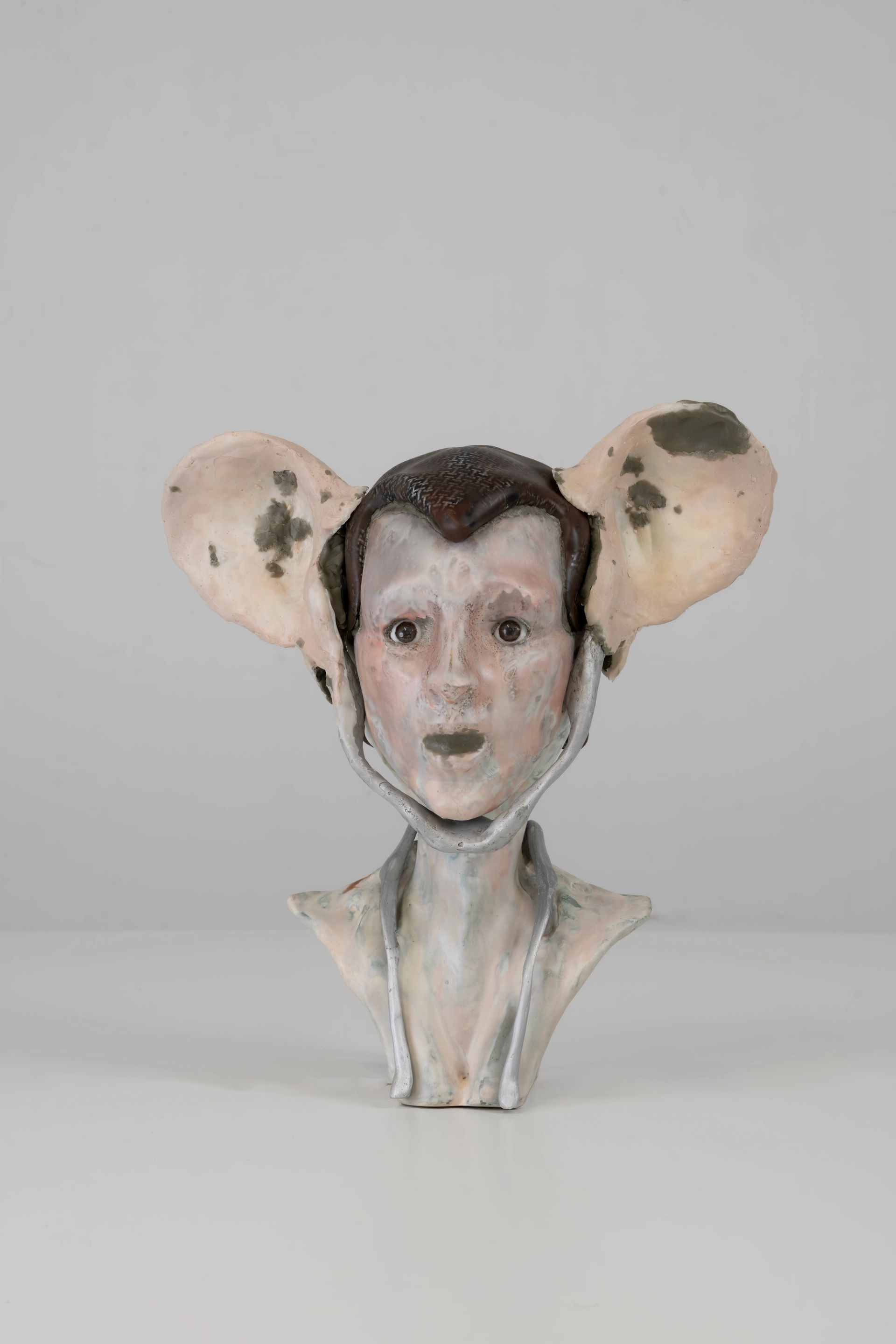 Isaac Lythgoe, Wherever you go there you are, 2025, carbon fibre, epoxy, fibreglass, cast aluminium, PETG, acrylic, pigments, automotive finishes, stainless steel, lacquers, 42 × 42 × 22 cm