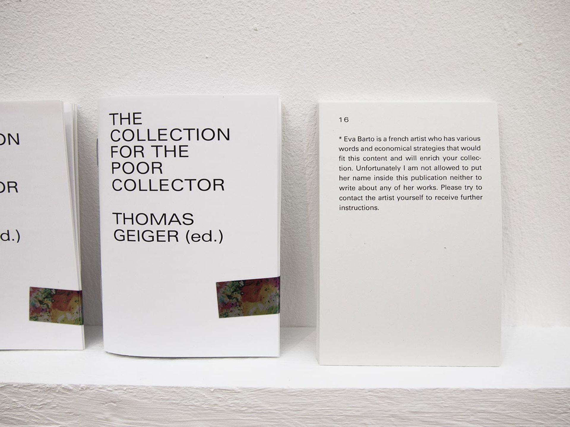 Thomas Geiger, The Collection for the Poor Collector, 2018