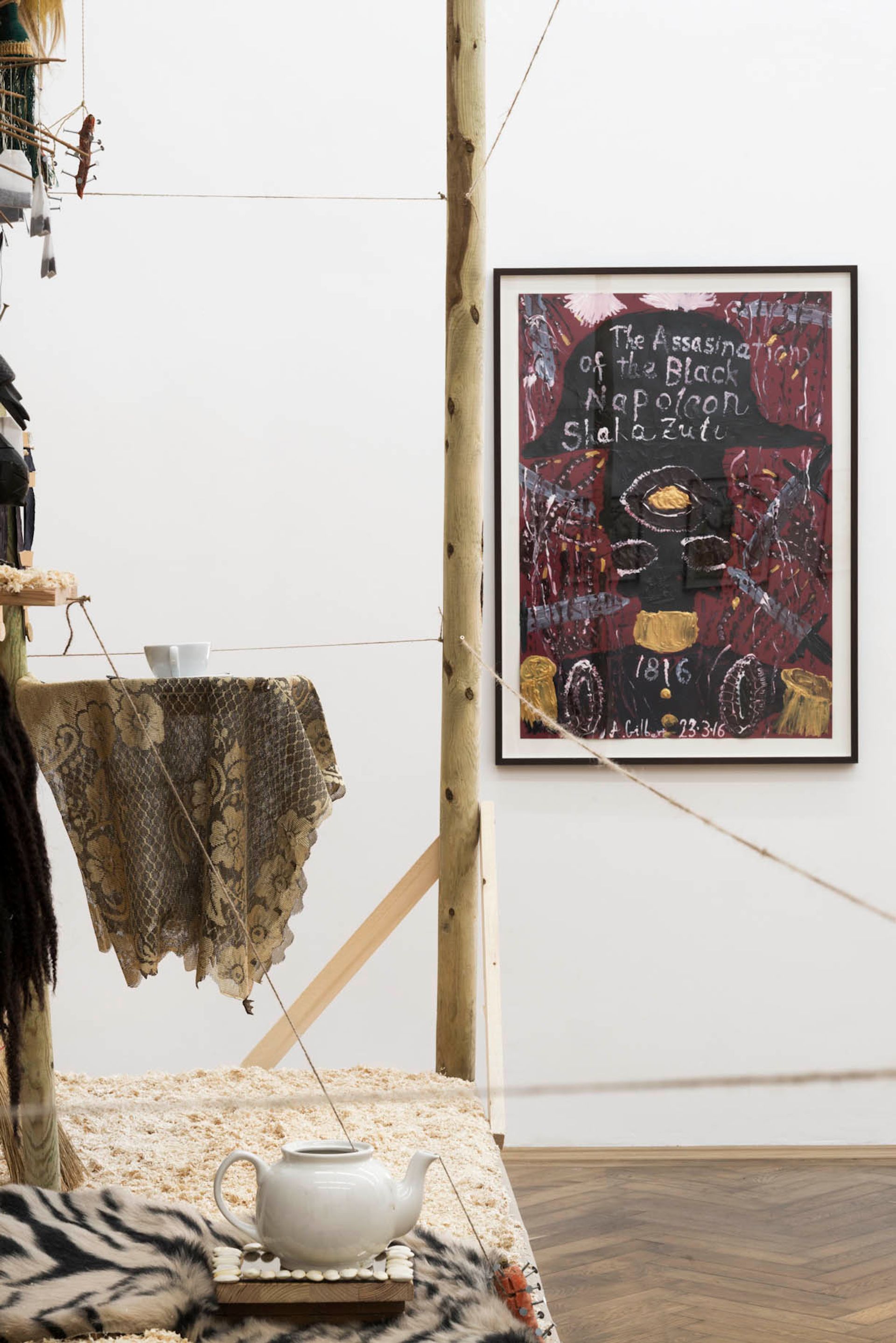 Installation view: Andrew Gilbert, “Shaka Zulu - The Musical - directed by and starring Andrew”, 2016, photo: Leonie Felle