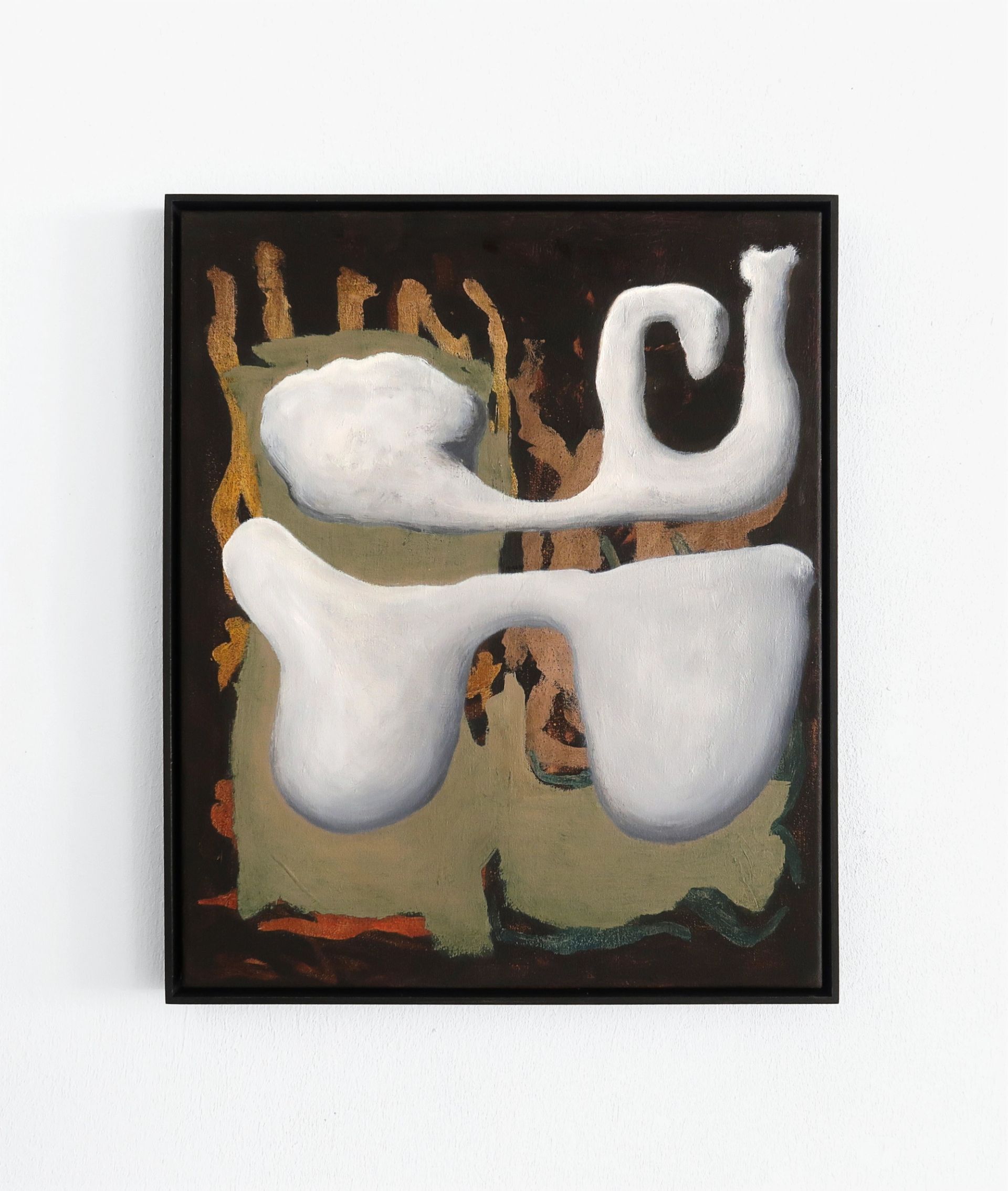 Veronika Hilger, Untitled, 2025, oil on canvas in wooden frame, 50 × 40 cm (VH/M 201)