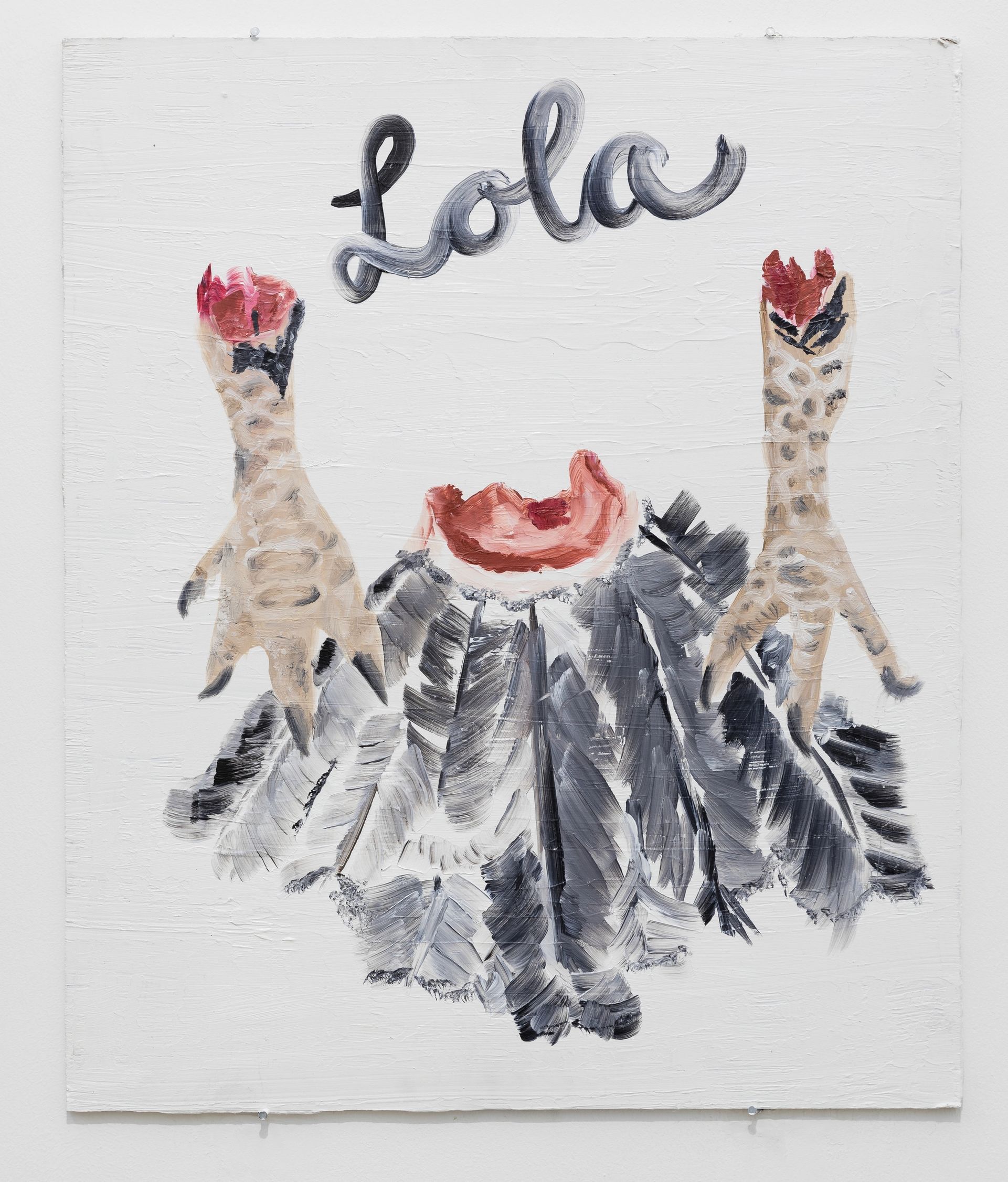 Anna McCarthy, Lola (dead), 2018, oil on wood, 60 × 50 cm