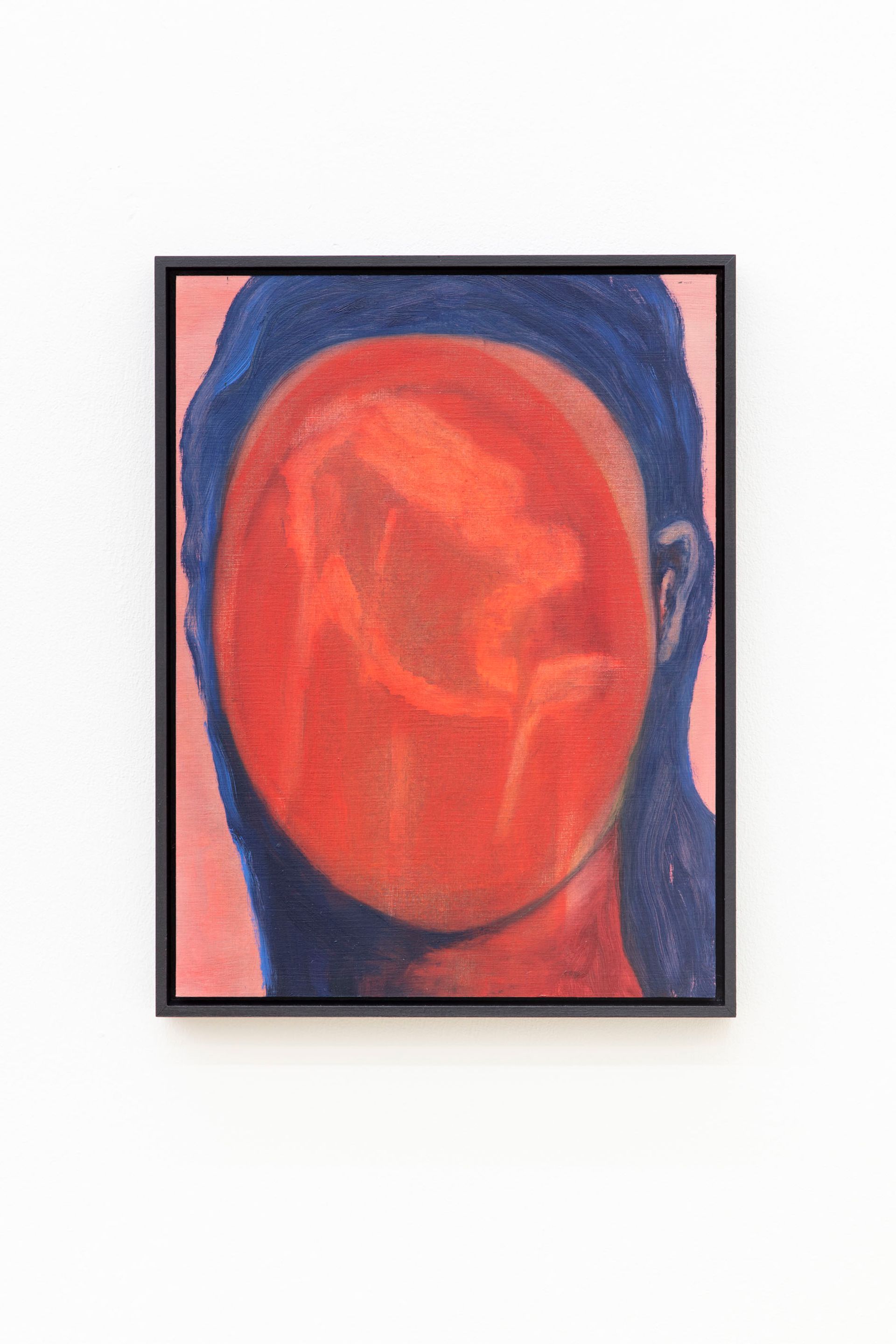 Veronika Hilger, Untitled, 2021, Oil on paper on MDF in artists frame, 39.6 x 29.6 cm photo: Sebastian Kissel