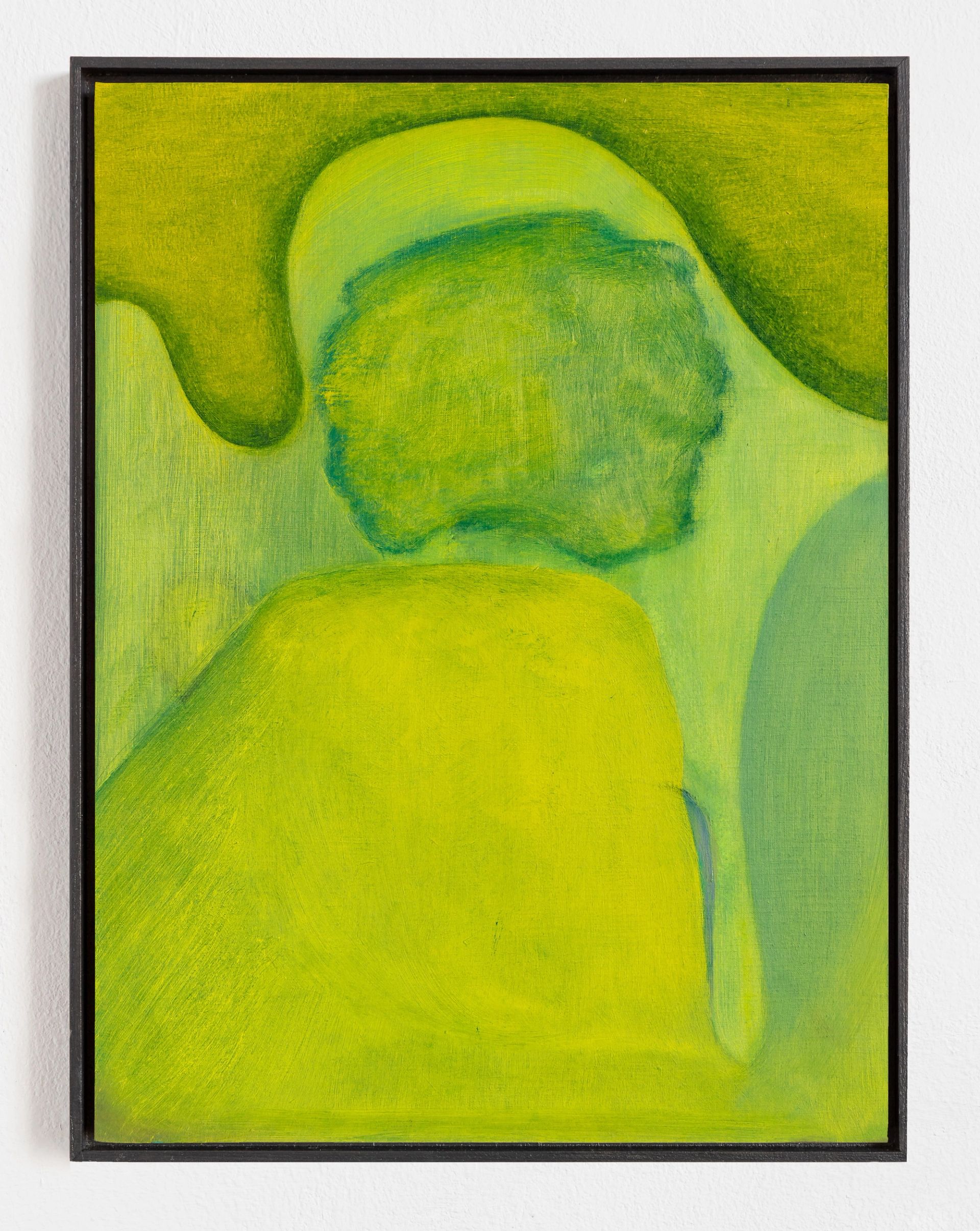 Untitled, 2021, oil on paper on MDF in artists frame, 39.8 × 29.8 cm