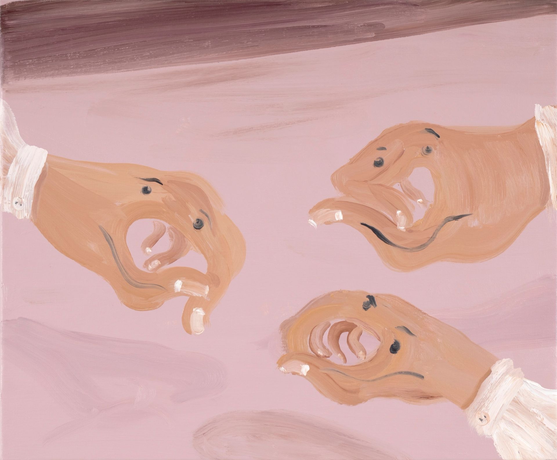 Jose Bonell, Argument, 2025, Oil on linen, 38 × 46 cm (Courtesy: Adams and Ollman, Portland)