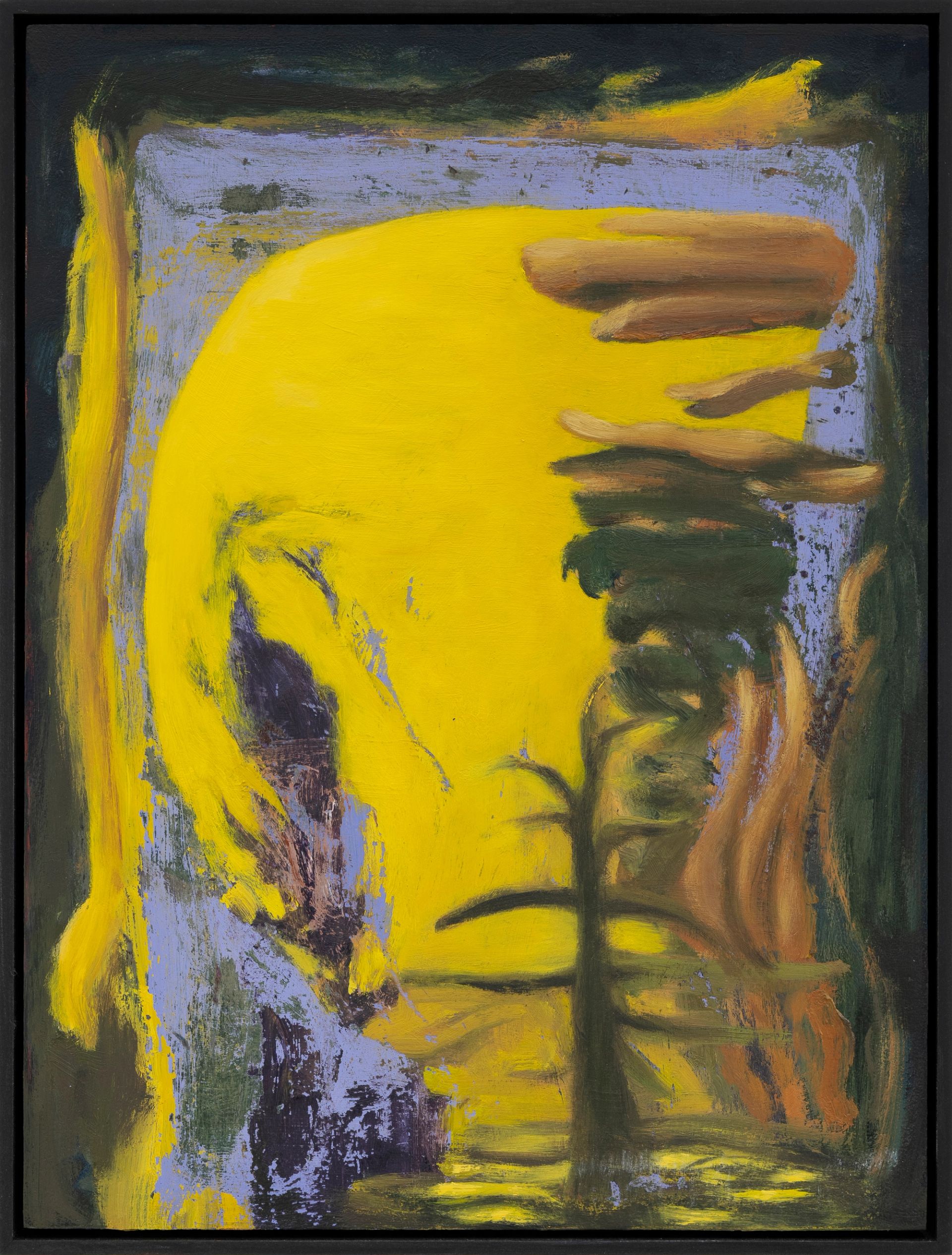 Veronika Hilger, Untitled, 2025, Oil on HDF in wooden frame, 40 × 30 cm (VH/M 206)