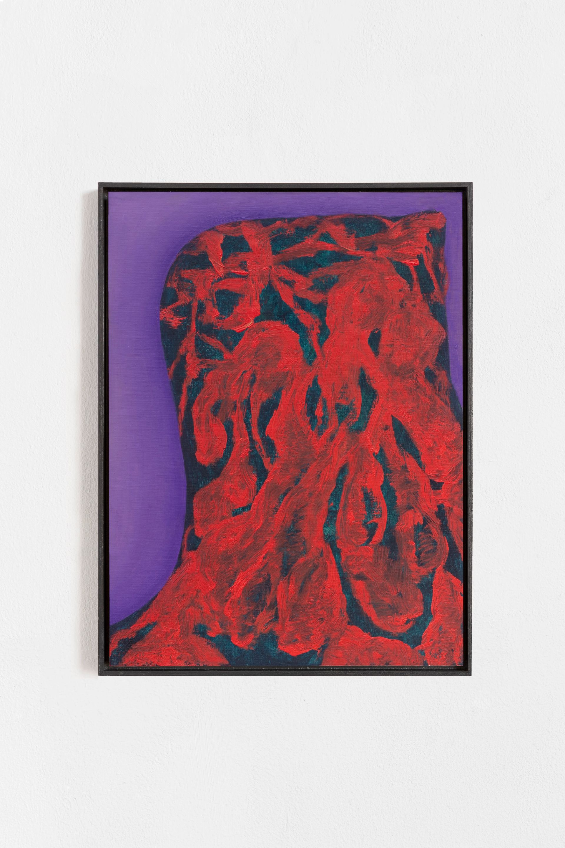 Veronika Hilger, Untitled, 2021, oil on paper on MDF, 39.6 × 29.6 cm