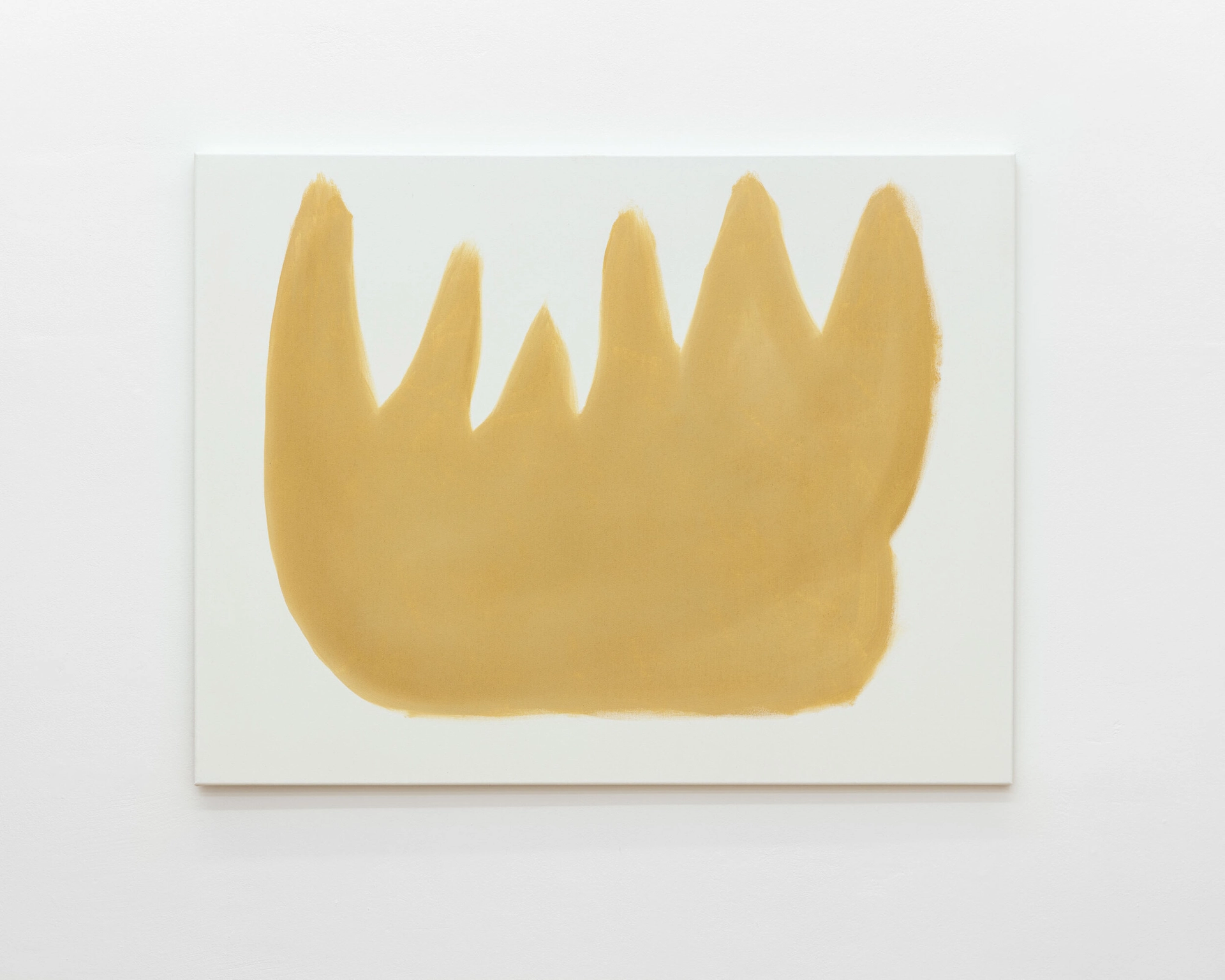 Malte Zenses, Feuer #3, 2020, lacquer and tempera on canvas, 100 × 130 cm | 39 1/3 × 51 1/4 in, photo: Sebastian Kissel