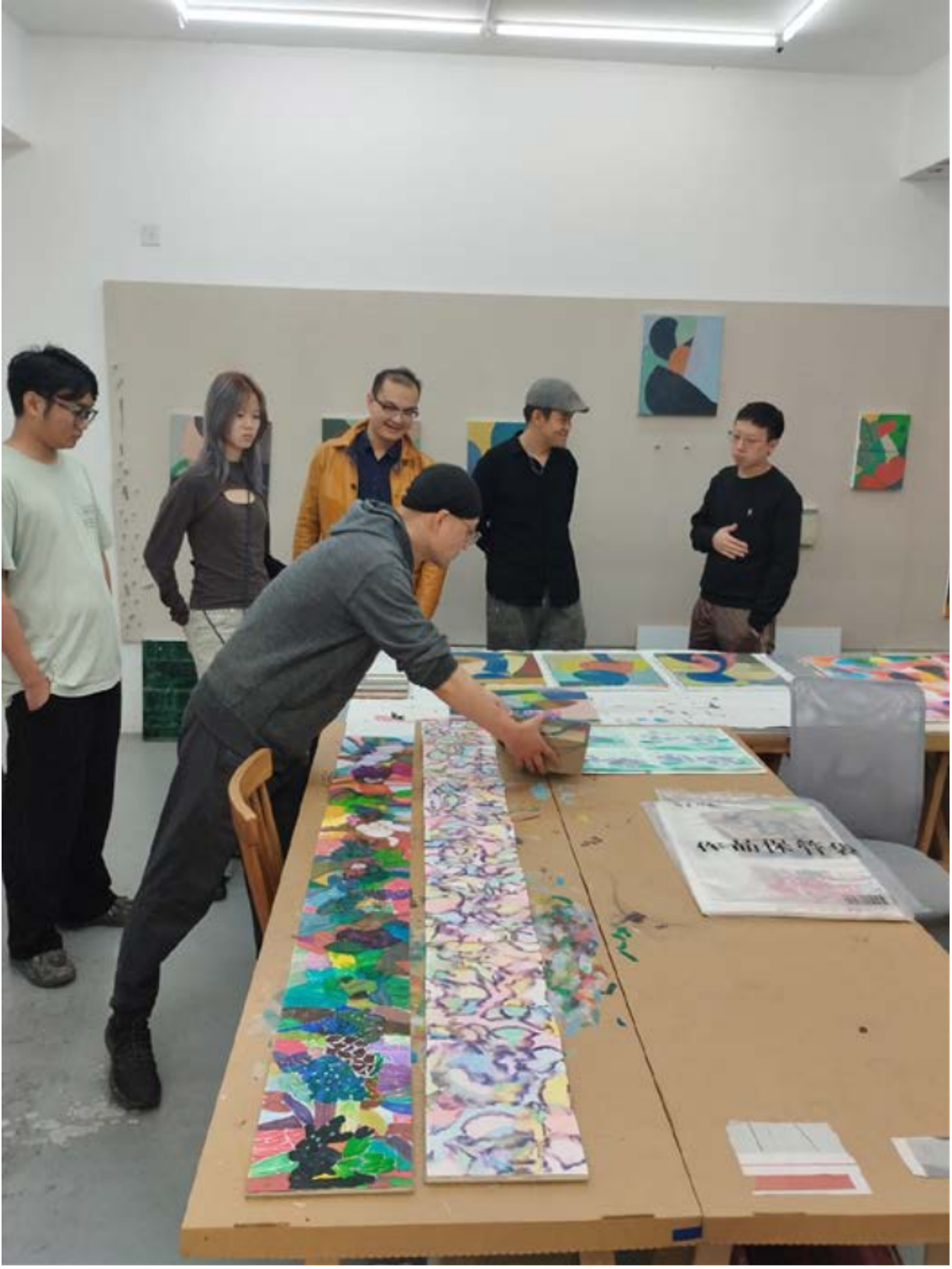 Studio visit of artist Xiao Bo, Hangzhou, 2024