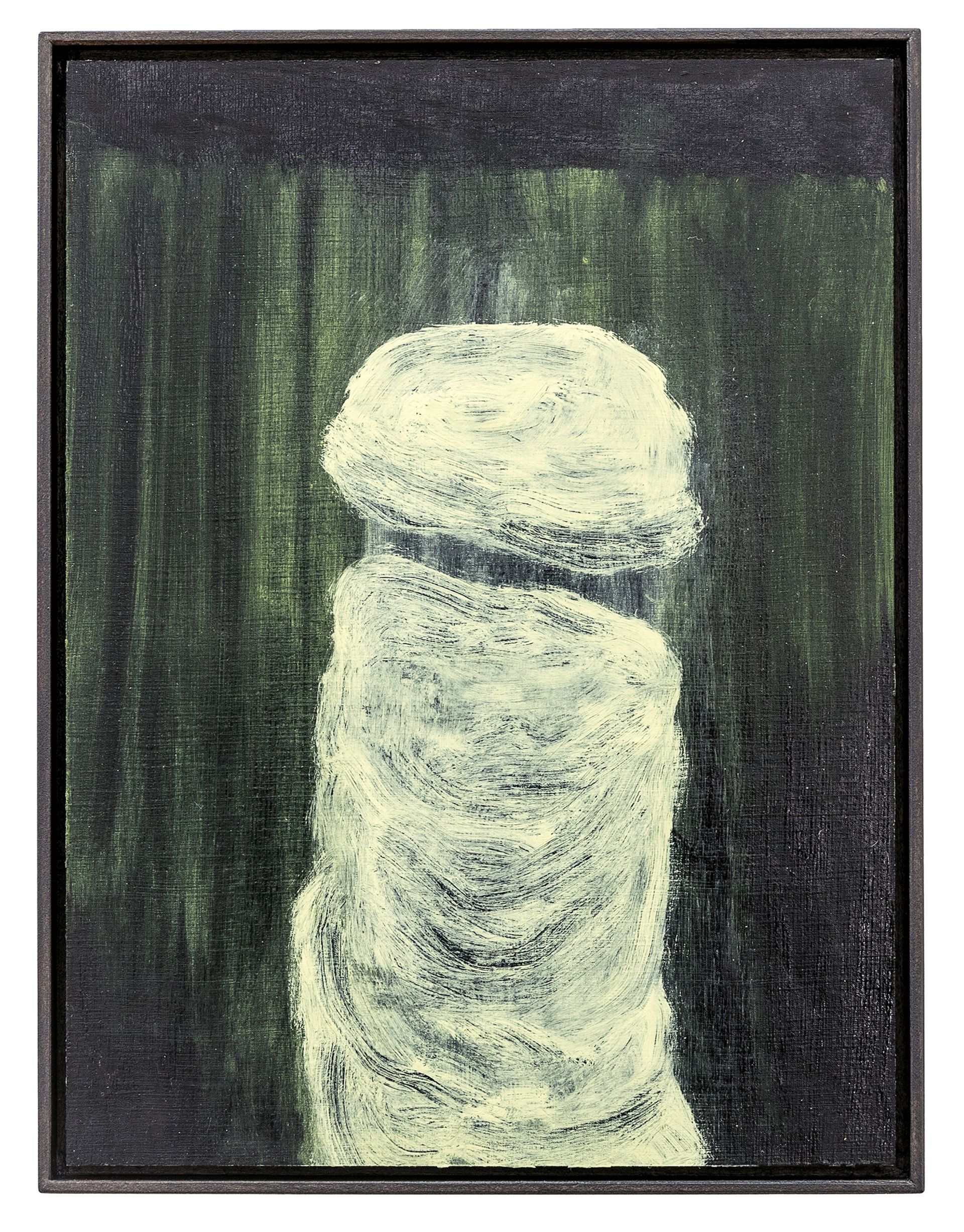 Untitled, 2016, oil on paper on MDF in artists frame, 39.8 × 29.8 cm