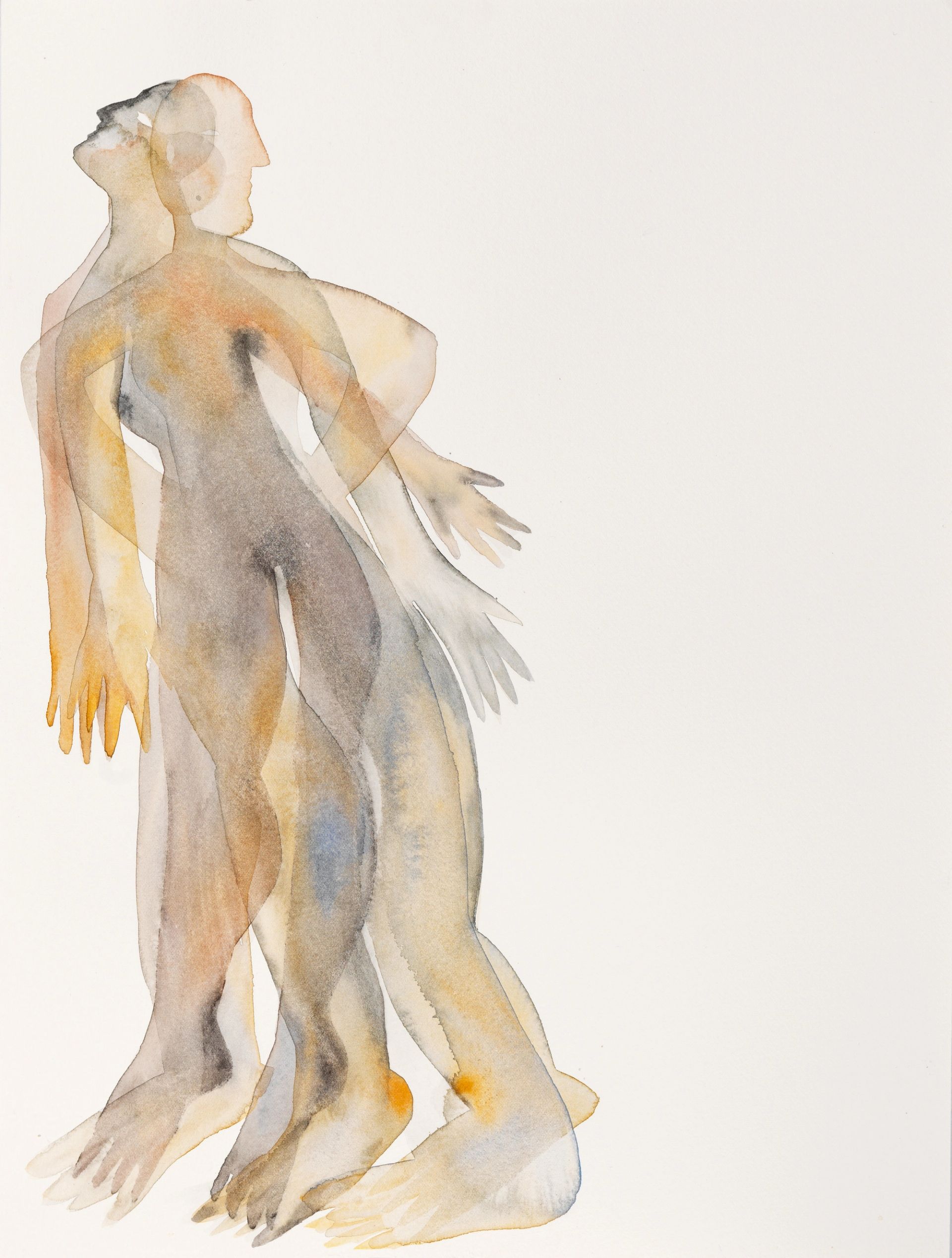Anousha Payne, Murmurations (study) 3, 2025, watercolour on paper, 41 x 31 cm | 16 1/8 x 12 1/4 in