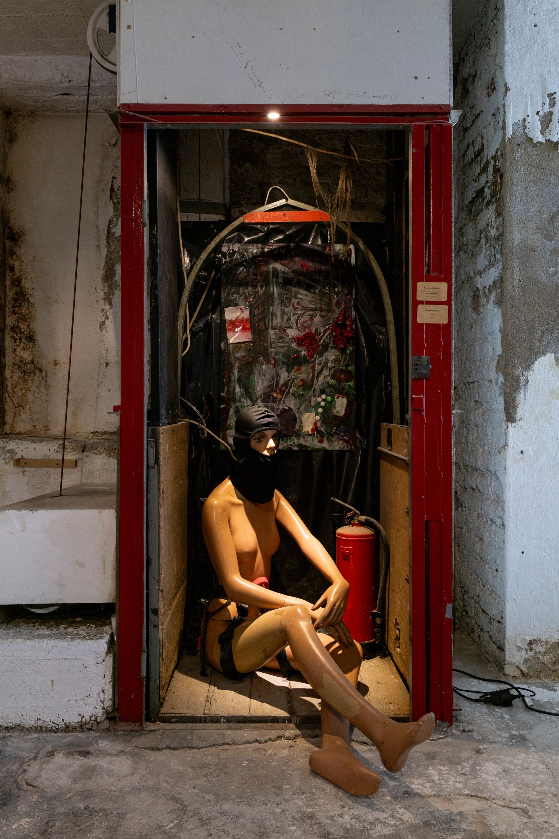 Anna McCarthy, Rubbermaid’s Ascent, 2025, mixed media, dimensions variable