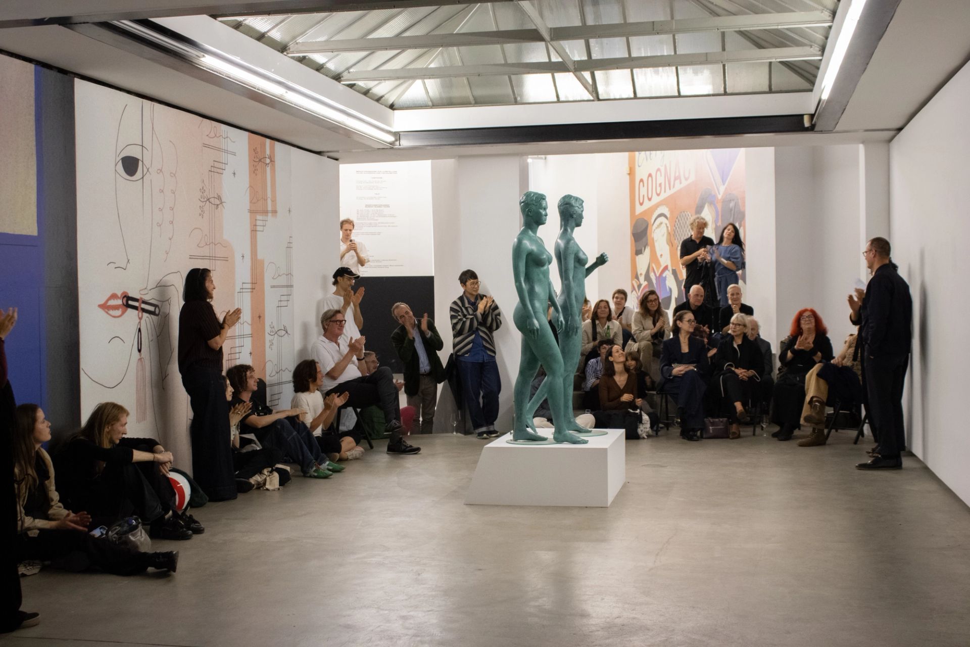 Bust Talk with Zoya I+II, in Lucy McKenzie’s exhibition "Orchestrion", fjk3, Vienna, AT 2025