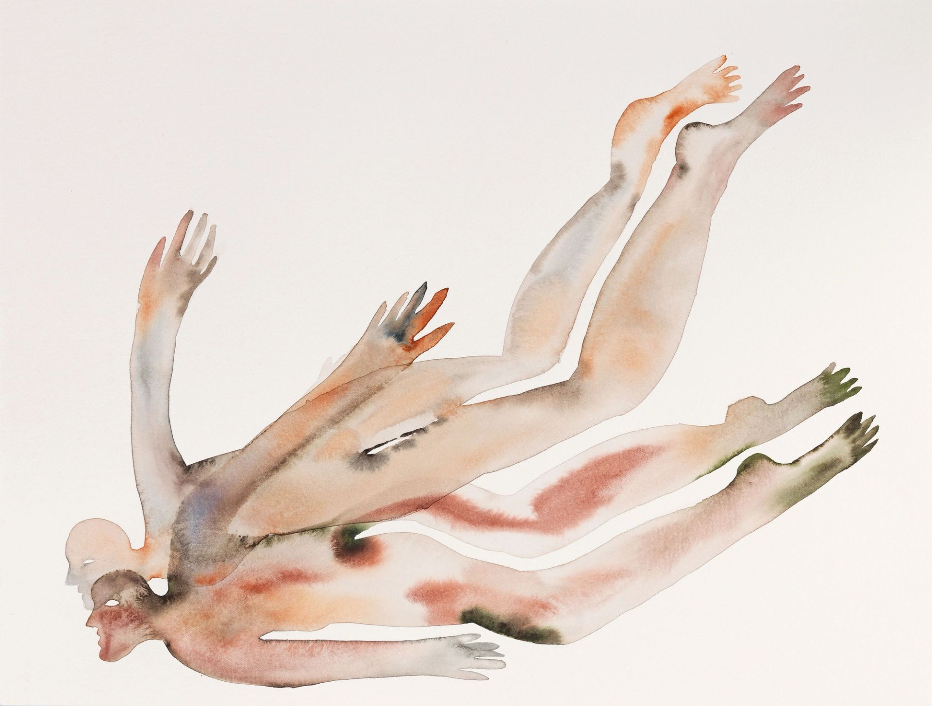 Anousha Payne, Murmurations (study) 7, 2025, watercolour on paper, 31 × 41 cm