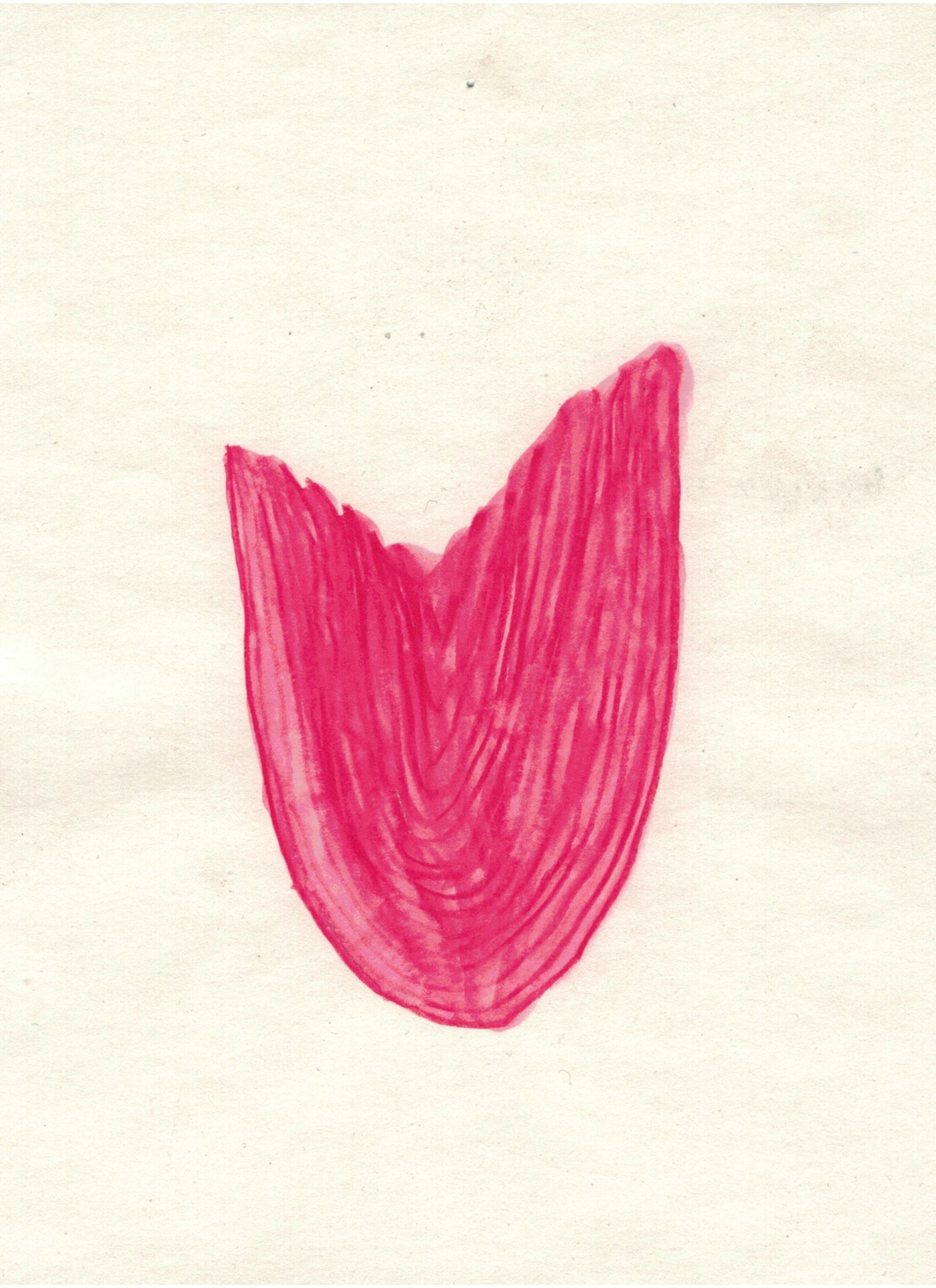 Malte Zenses, Die Zunge vor dem Kaffee, 2021, watercolor pencil on paper, 21 × 14.8 cm