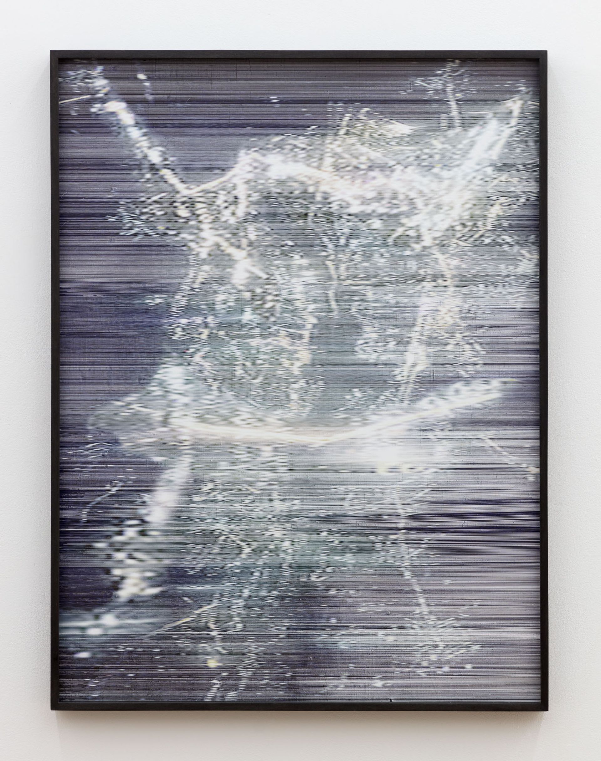 Electric Mountains I,, 2019, Pigment print, scratched, in custom frame, artglas, 80 × 60 cm