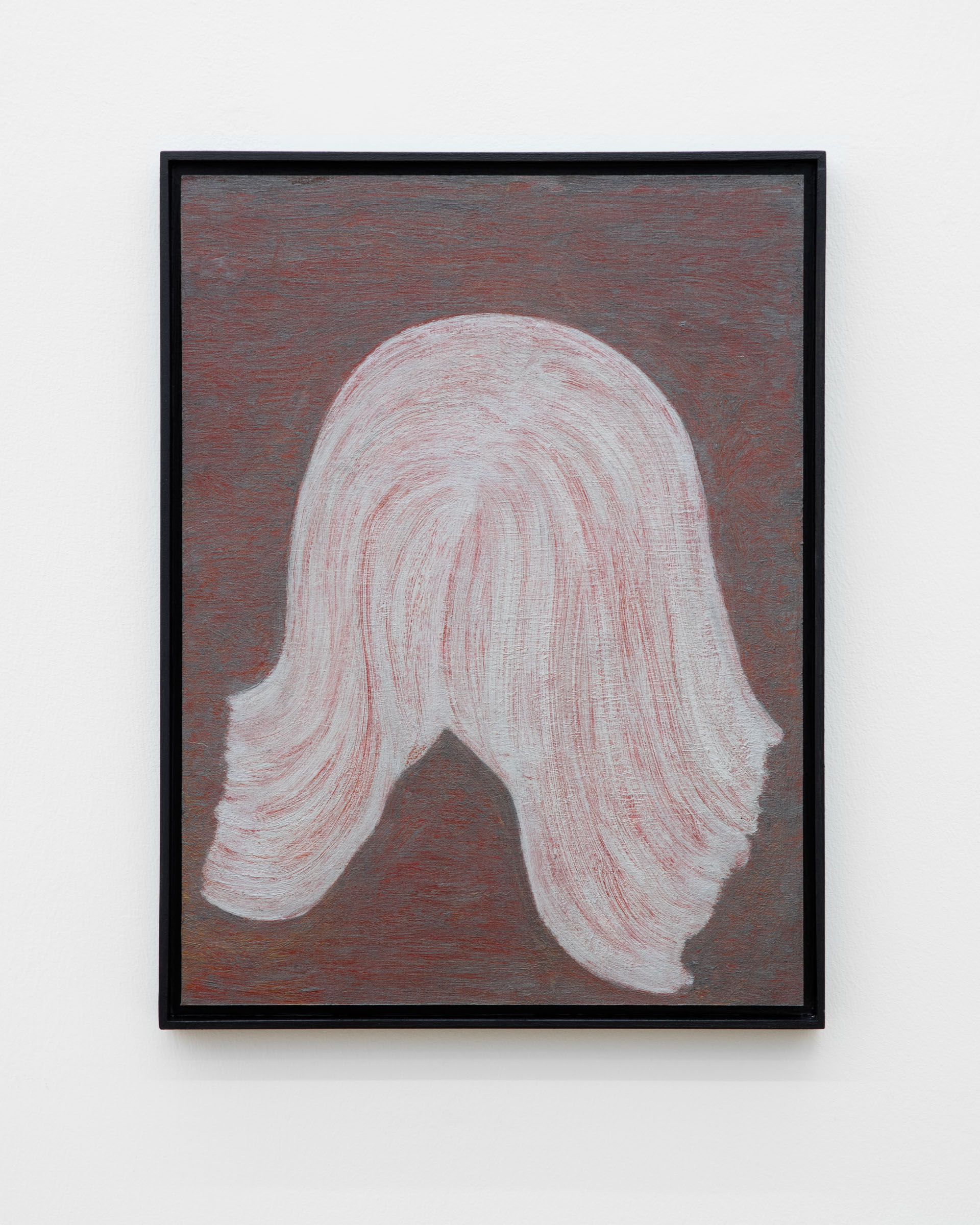 Veronika Hilger, Untitled, 2019, oil on paper on MDF in artists frame, 39,7 × 29,7 cm