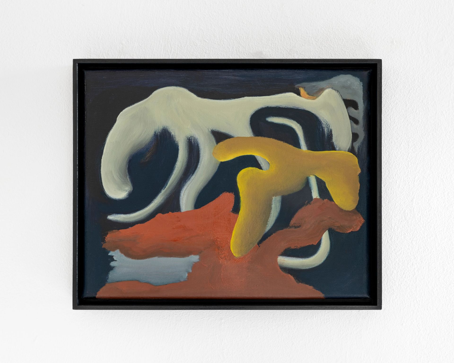 Veronika Hilger, Untitled, 2025, oil on canvas in wooden frame, 24 × 30 cm (M 211)