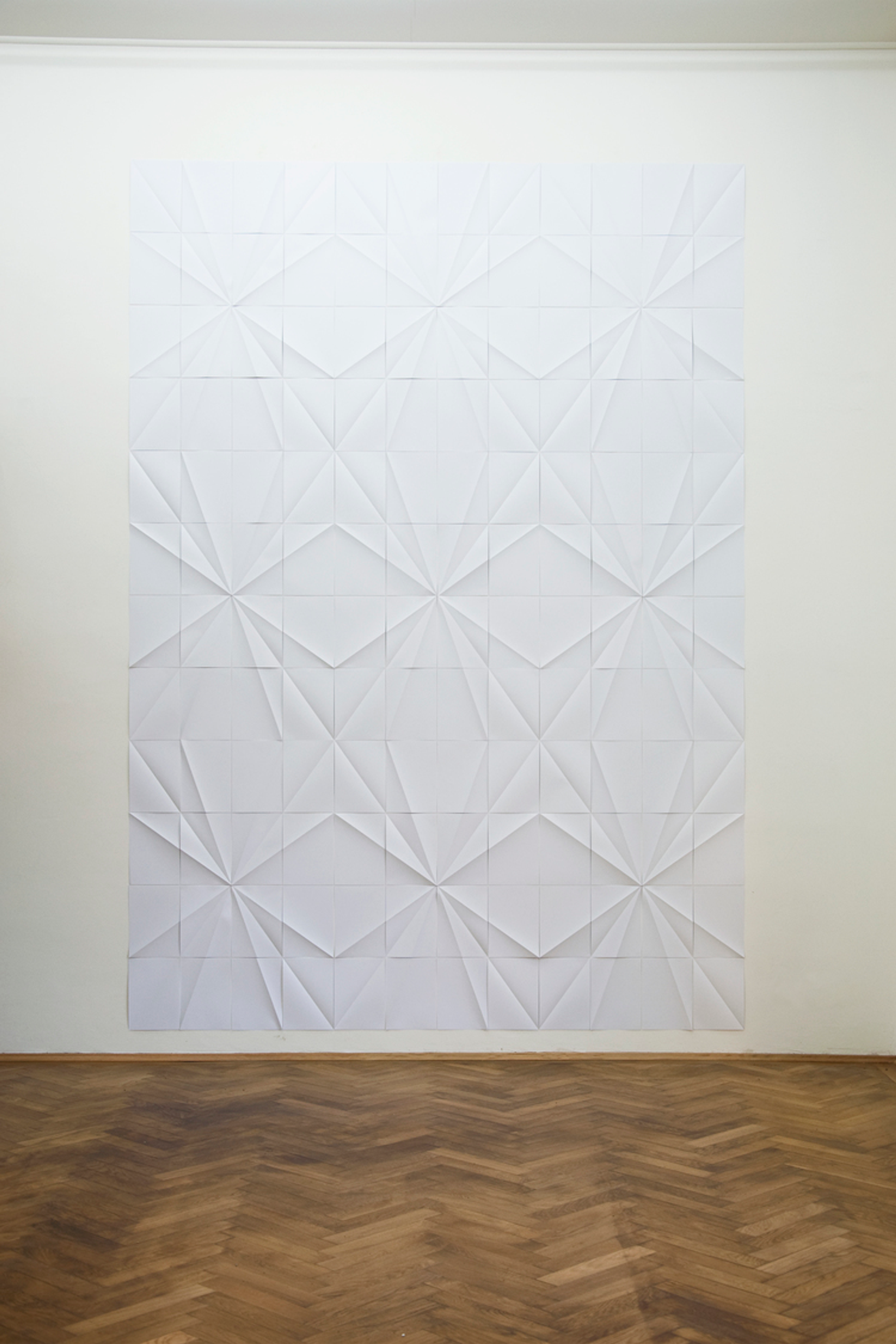Ignacio Uriarte, Stars, 2014
Paper installation 
144 sheets of paper, each 29,7 × 21cm