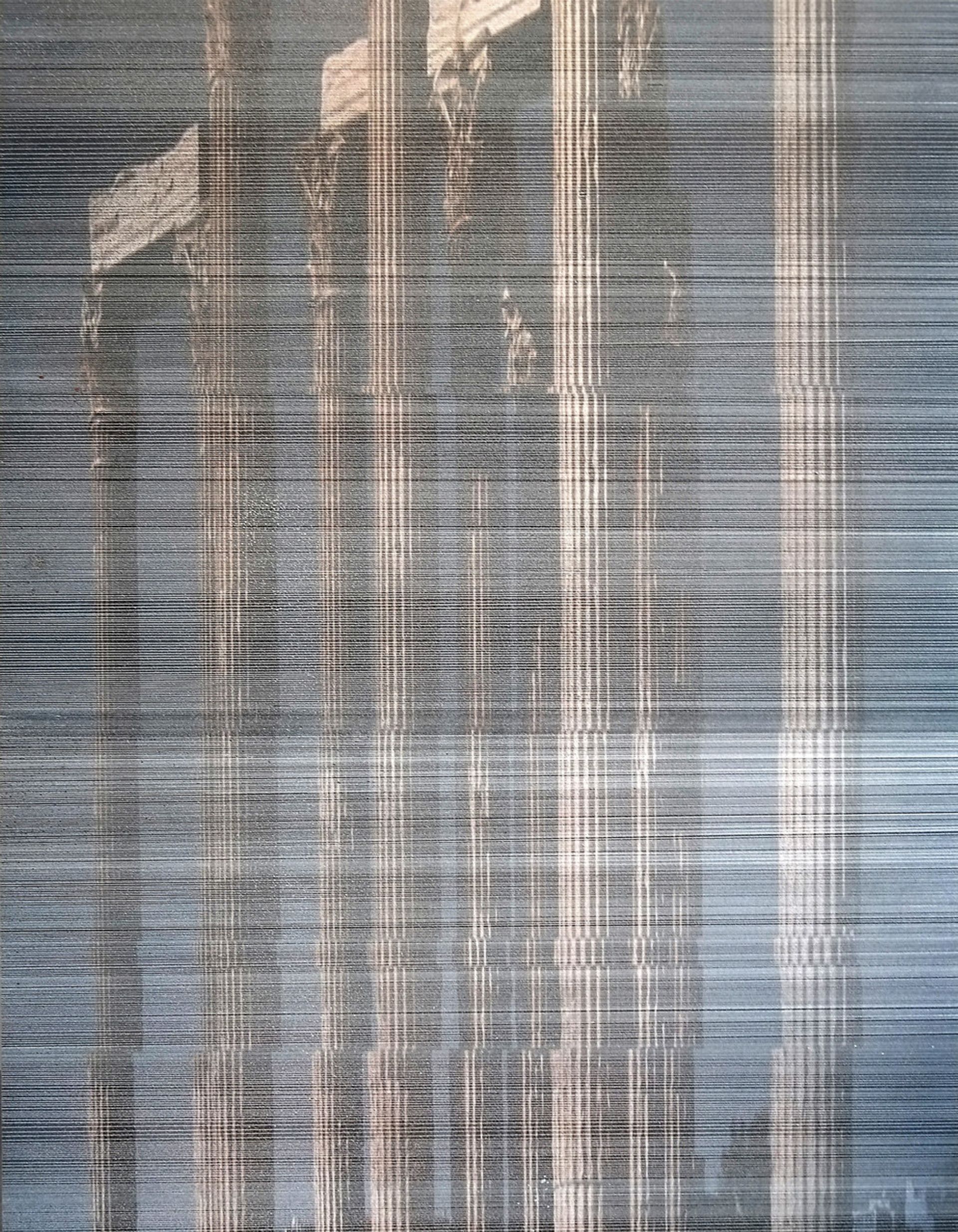Temple XI, , Pigment print, varnish, scratched, 80 × 60 cm, 2018