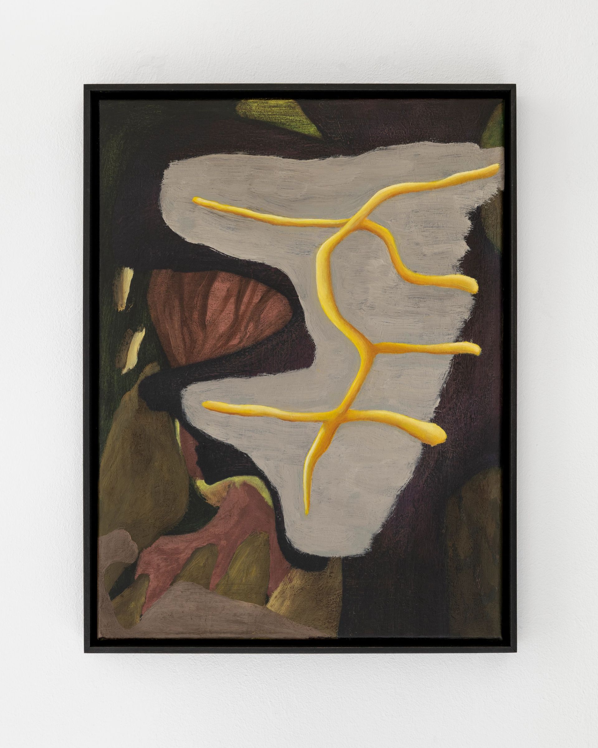 Veronika Hilger, Untitled, 2025, oil on canvas in wooden frame, 40 × 30 cm (M 213)