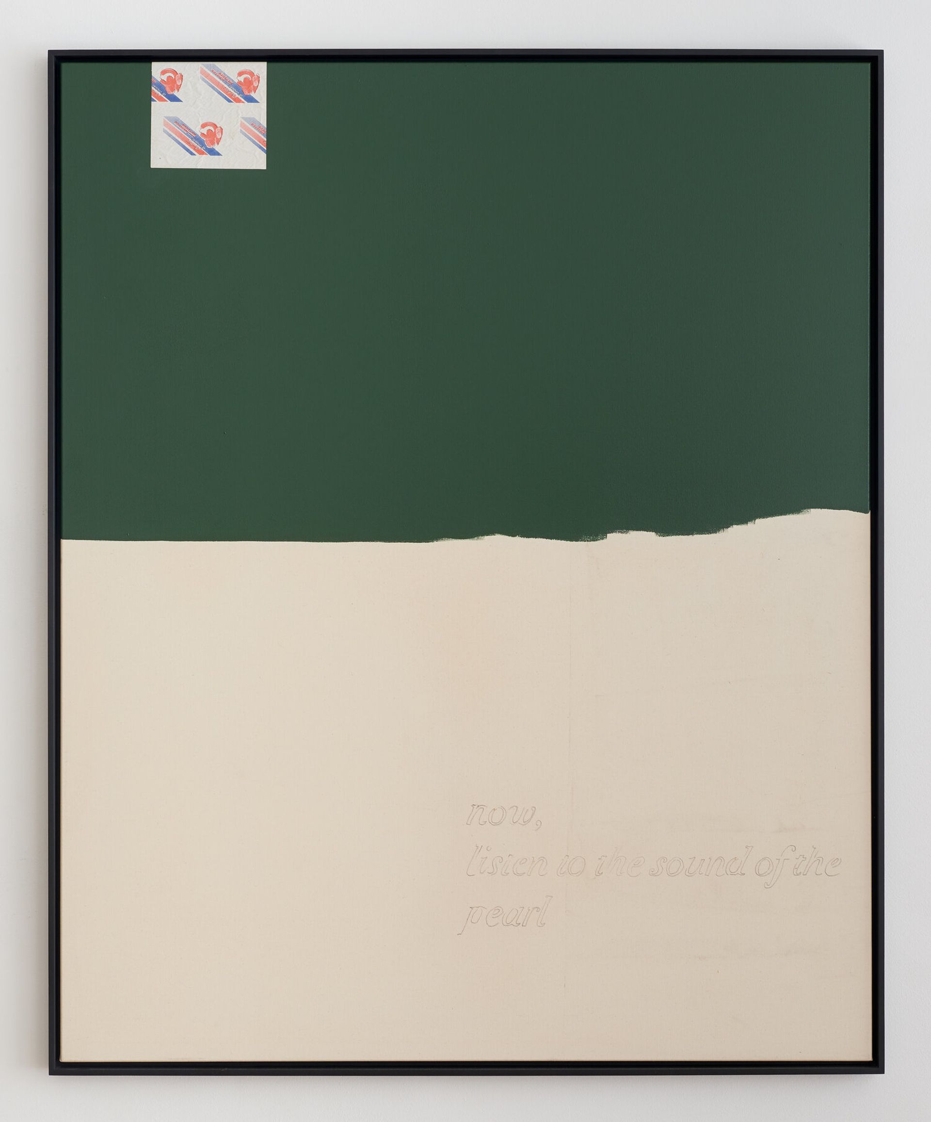 Malte Zenses, pearl, 2018, lacquer, pencil and dirt on canvas, wood, 130 × 160 cm