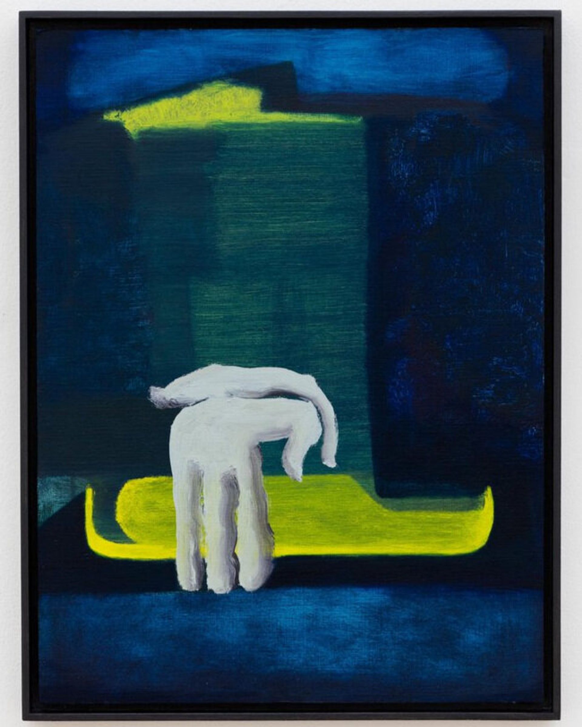 Veronika Hilger, Untitled, 2019, oil on paper on MDF in artists frame, 40 × 30 cm