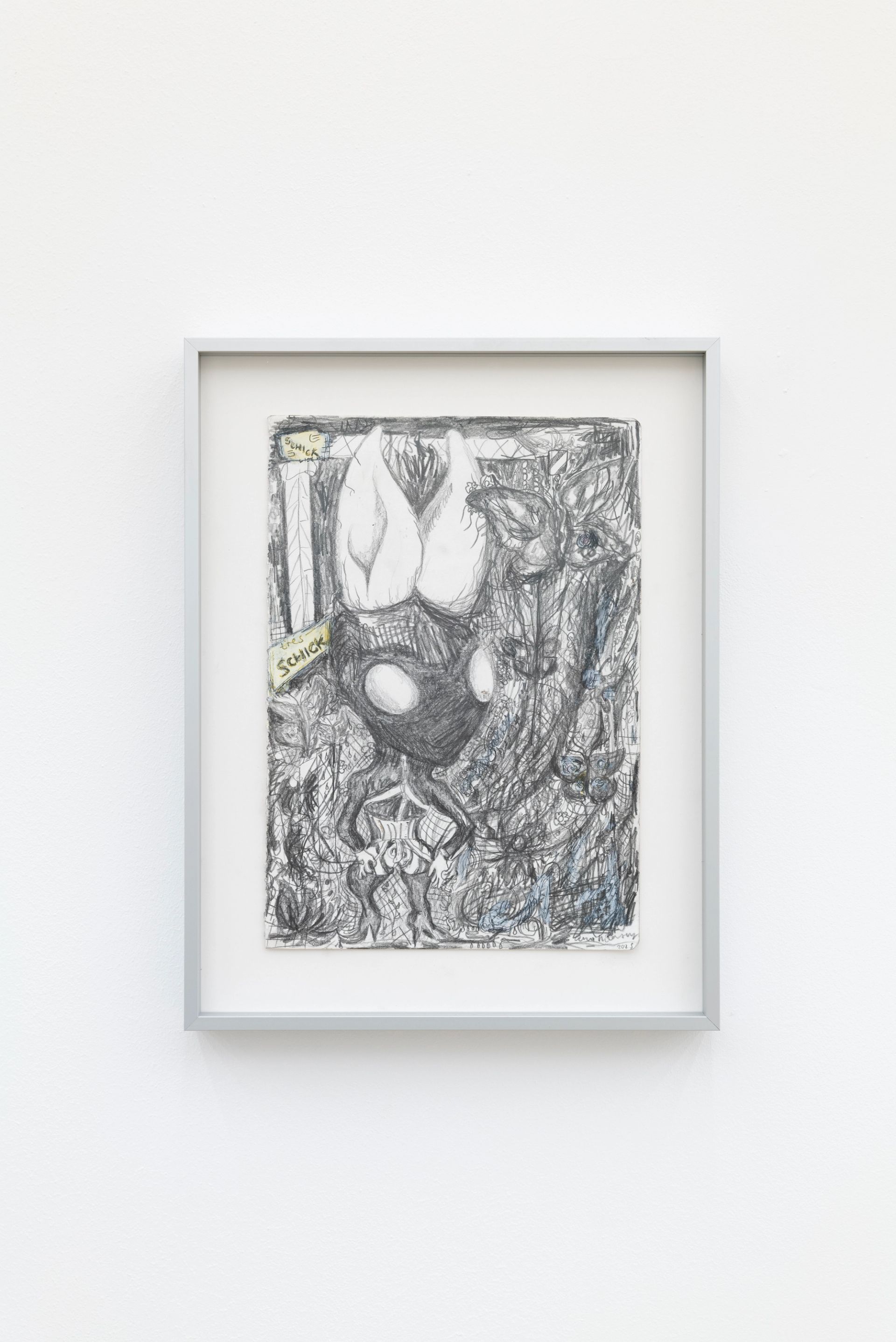 Anna McCarthy, Butterfly Rubbermaid & Her Butterflies, 2025, Pencil on paper, 29.7 × 21 cm