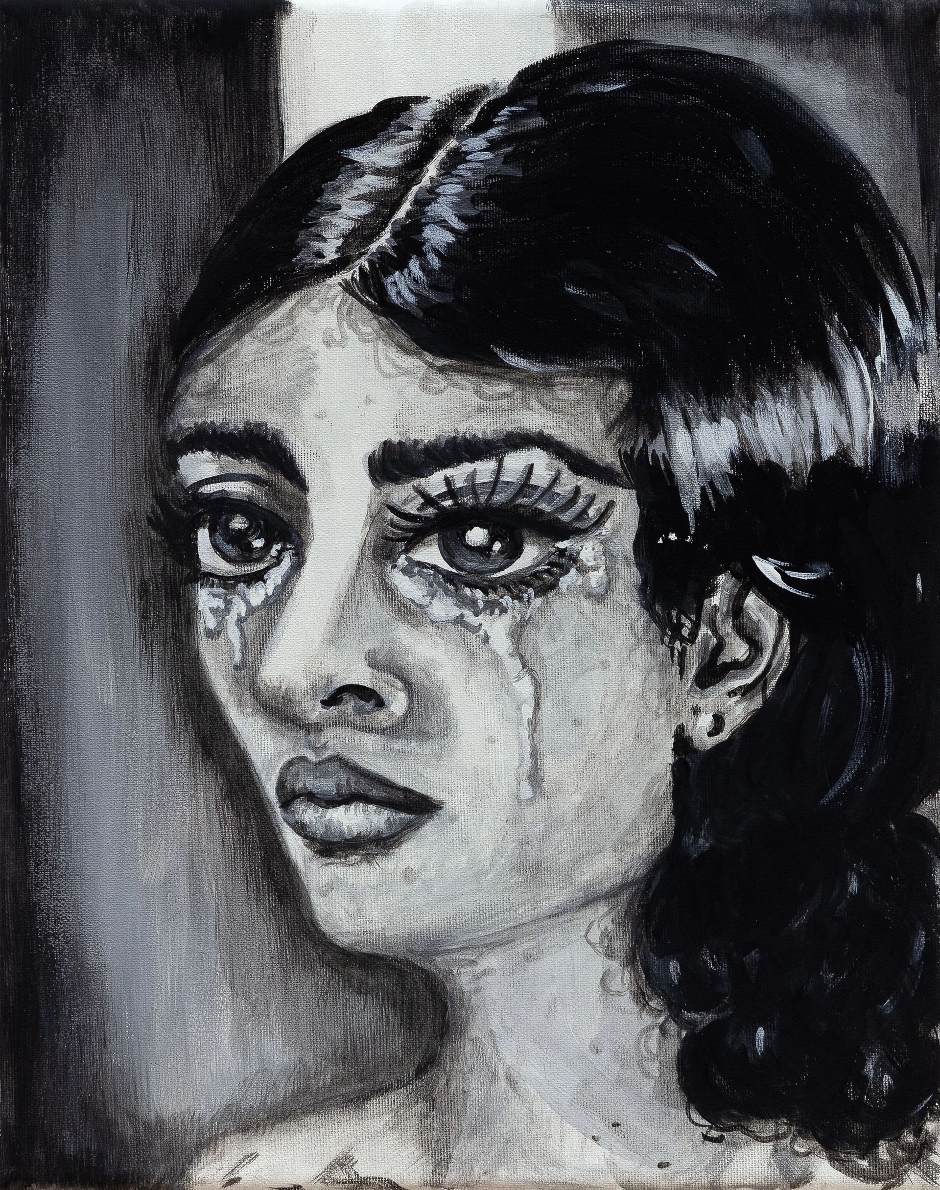 Anna McCarthy, The Crying, 2021, acrylic on canvas, 30 × 24 cm, photo: Sebastian Kissel