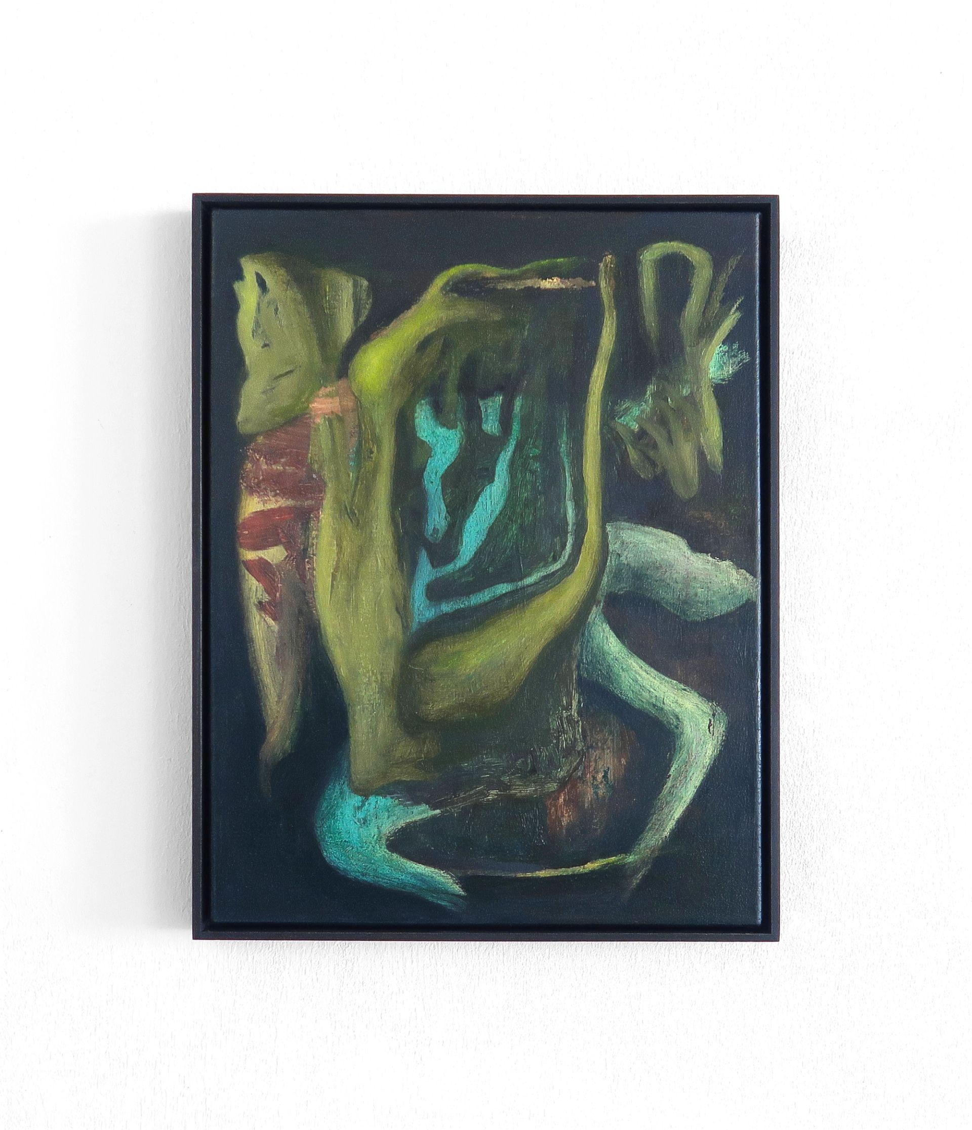 Veronika Hilger, Untitled, 2025, oil on canvas in wooden frame, 40 × 30 cm (VH/M 202)