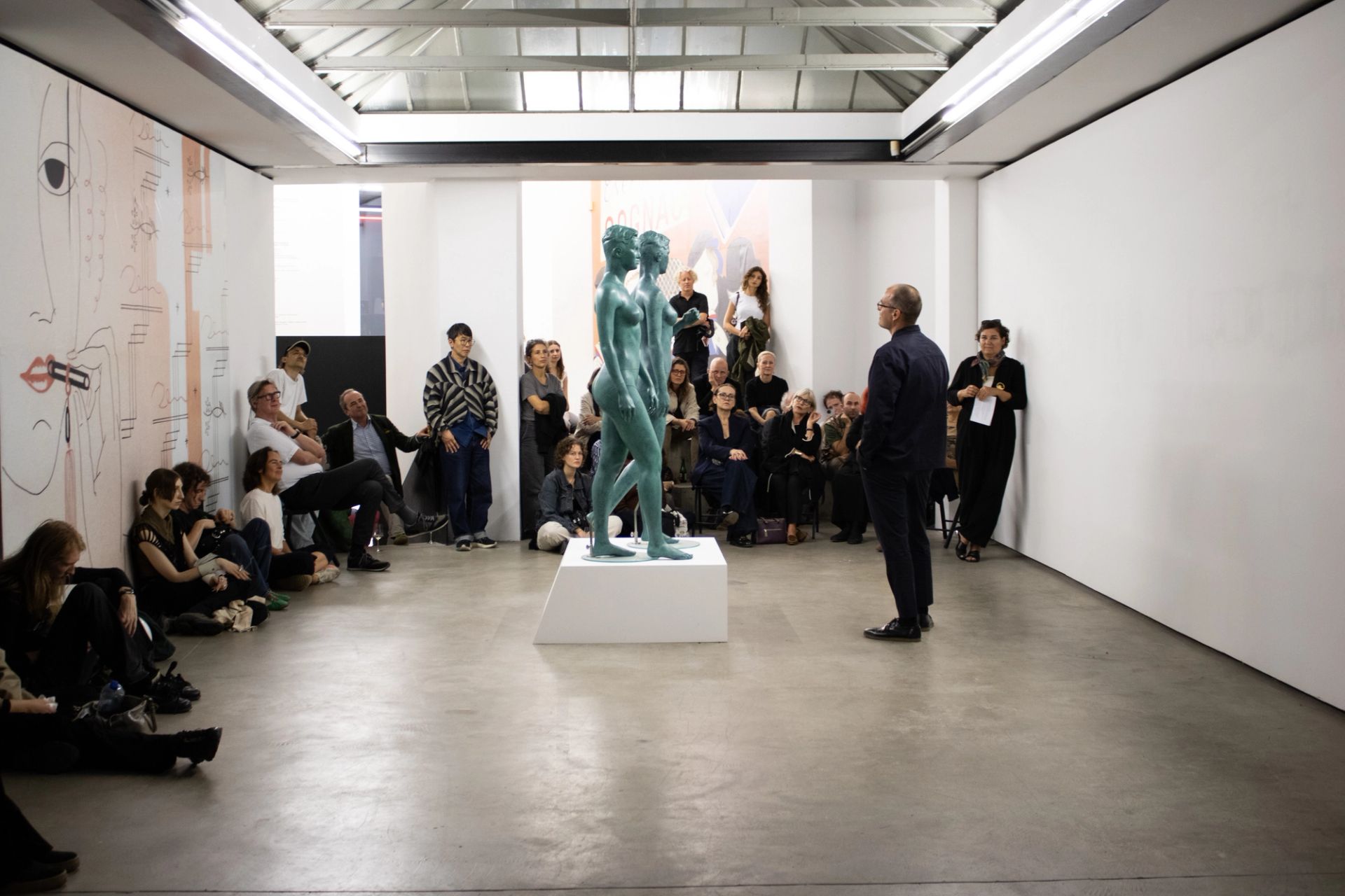 Bust Talk with Zoya I+II, in Lucy McKenzie’s exhibition "Orchestrion", fjk3, Vienna, AT 2025