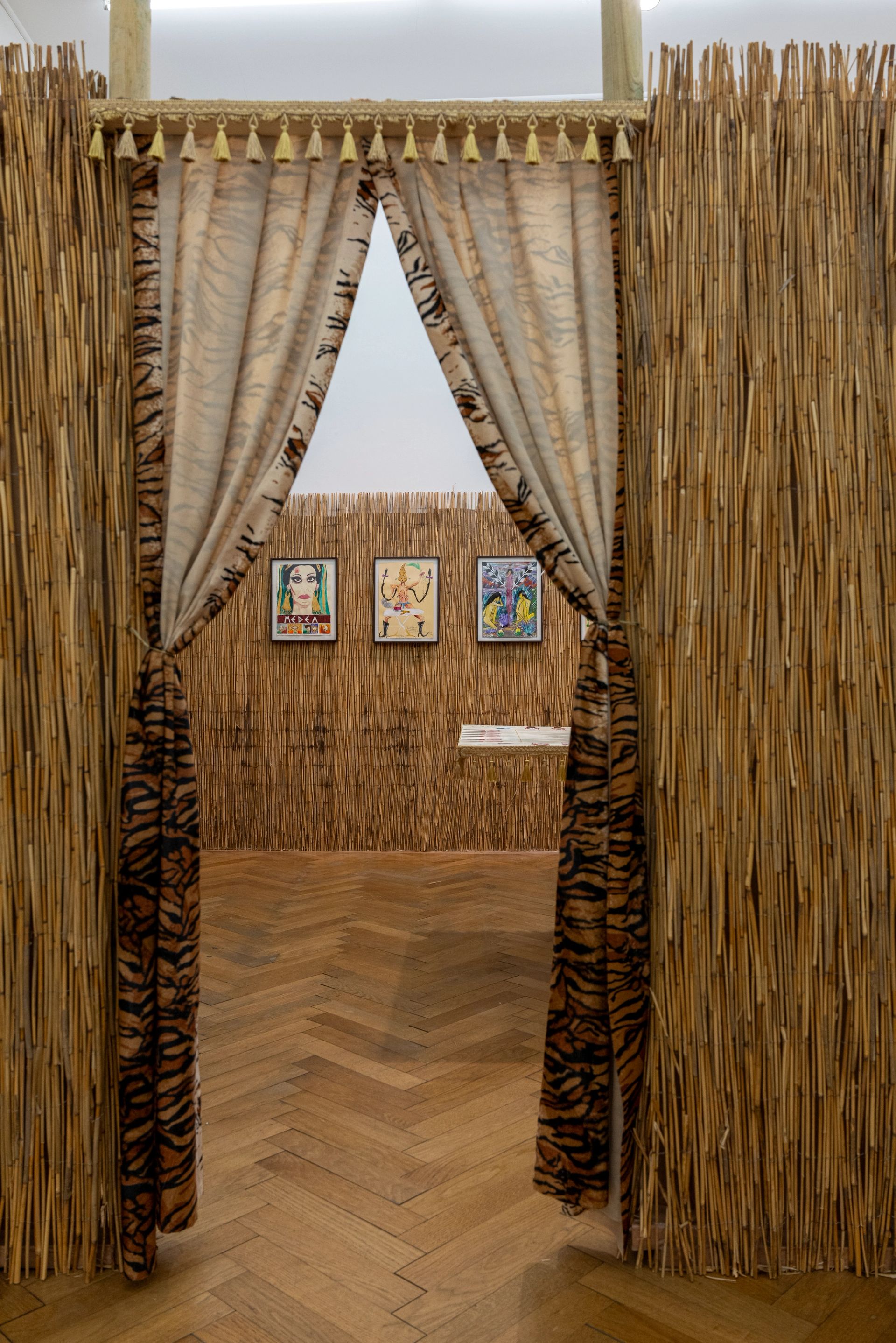 Andrew is Trapped in Tiger Fur Church, 2025, Installation view at Sperling, Munich, photo: Sebastian Kissel