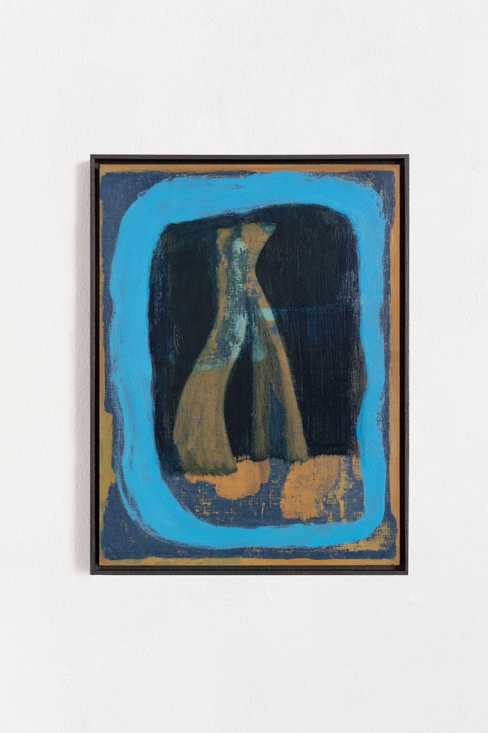 Veronika Hilger, Untitled, 2021, oil on paper on MDF, 39.8 × 29.8 cm