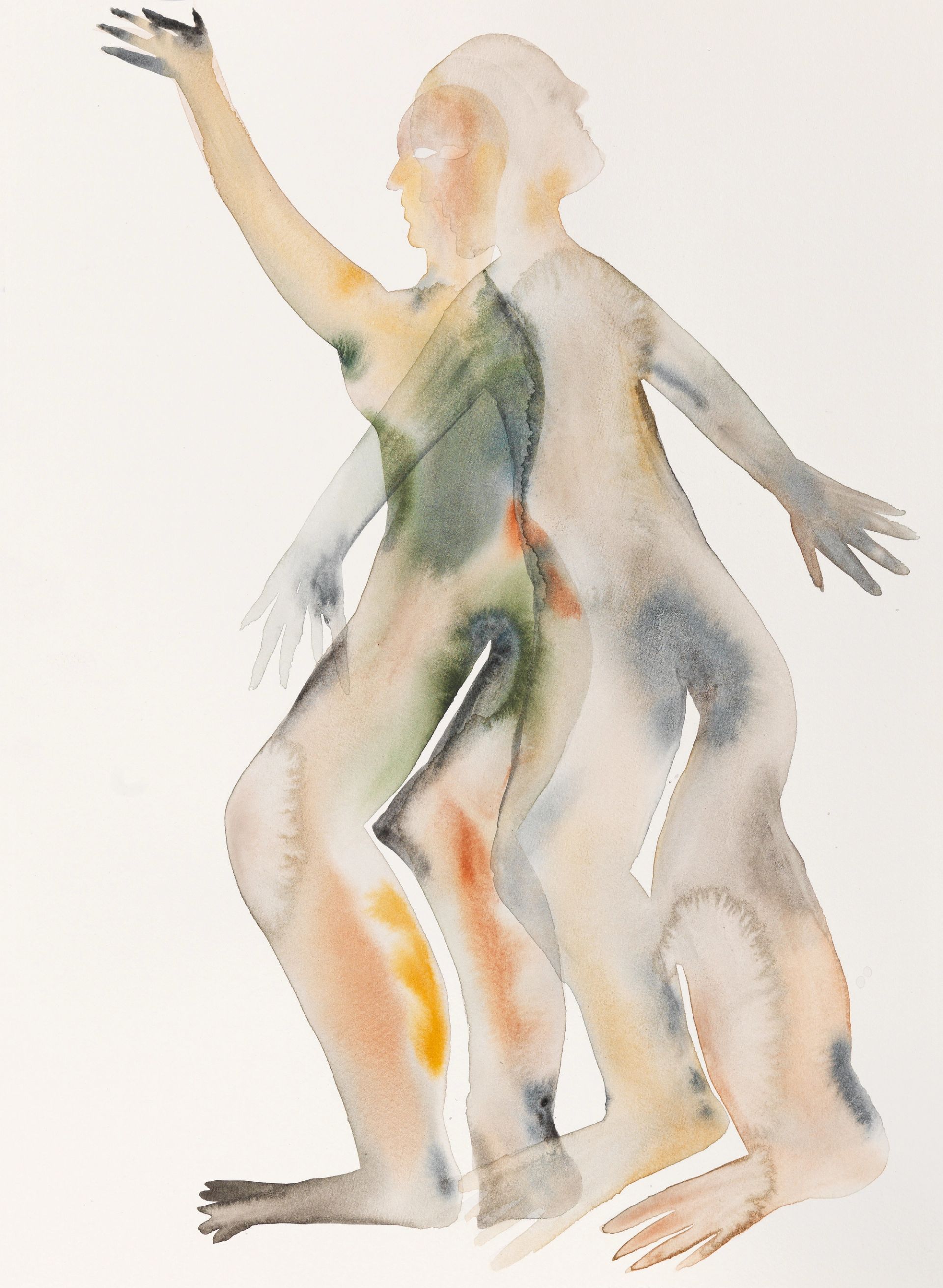 Anousha Payne, murmurations (study) 5, 2025, watercolour on paper, 41 × 30 cm