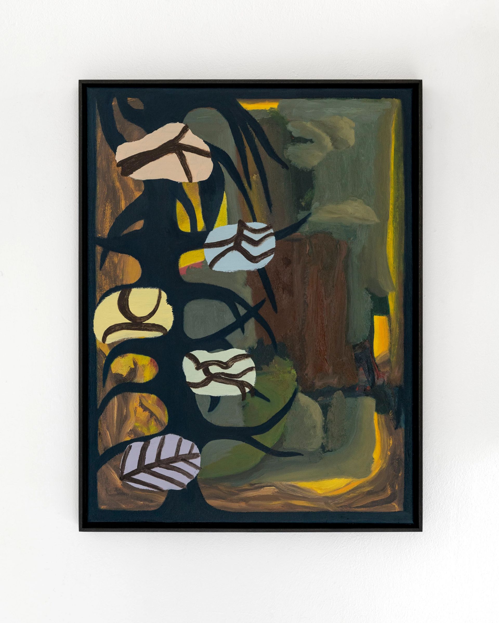 Veronika Hilger, Untitled, 2025, oil on canvas in wooden frame, 60 × 45 cm (M 210)