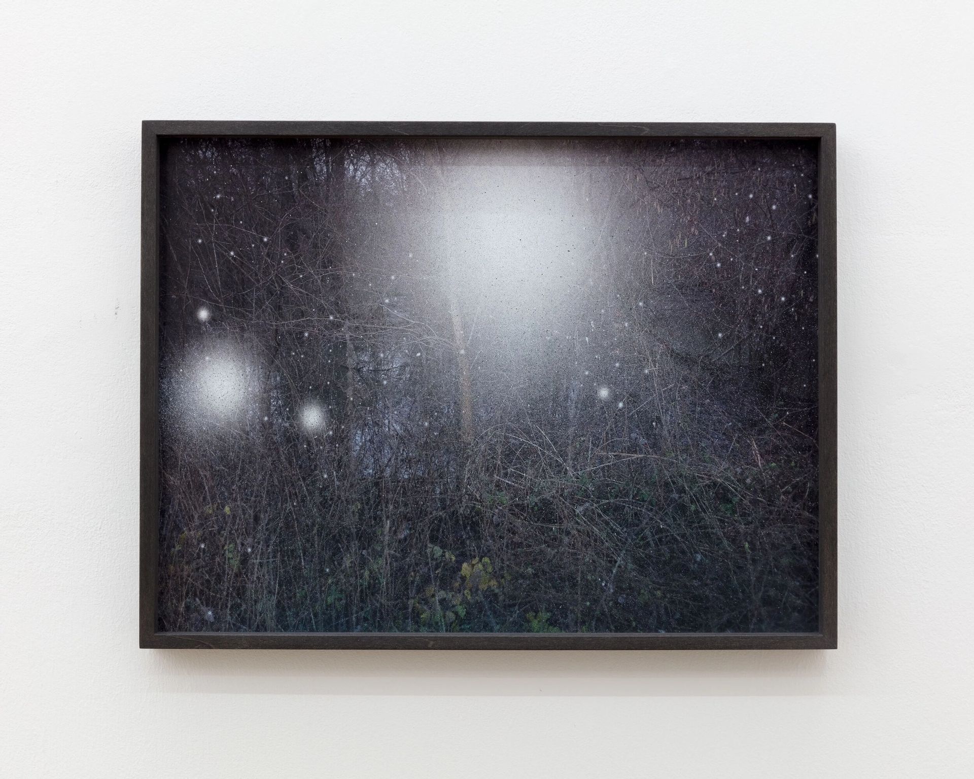 Anna Vogel, Catching my ghosts, 2019
lacquer on pigment print, framed in lime, anthracite, artglass
30 × 40 cm
3 variations

Photo: Sebastian Kissel