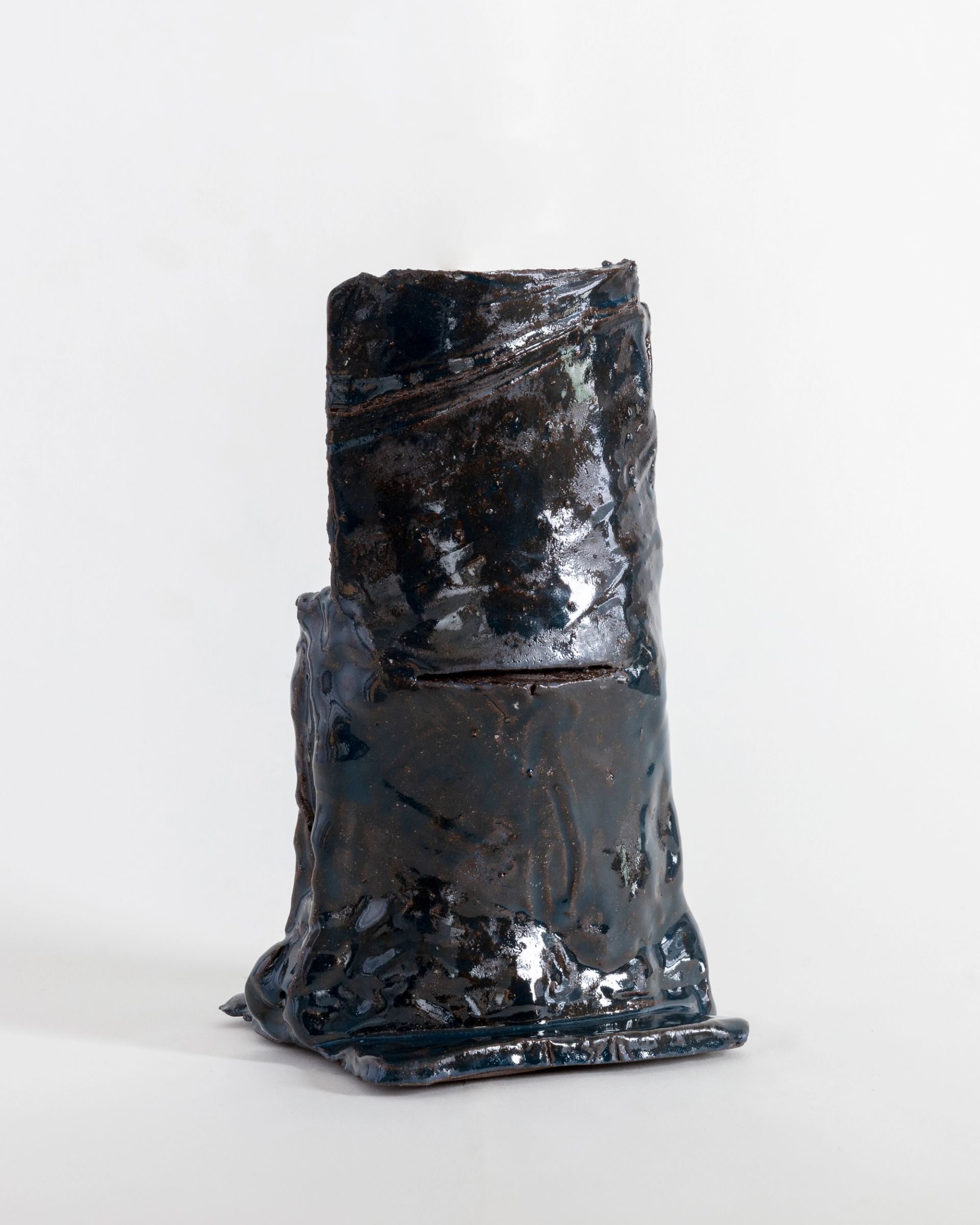 Untitled, 2018, glazed ceramic, 24 × 12.5 × 14.5 cm